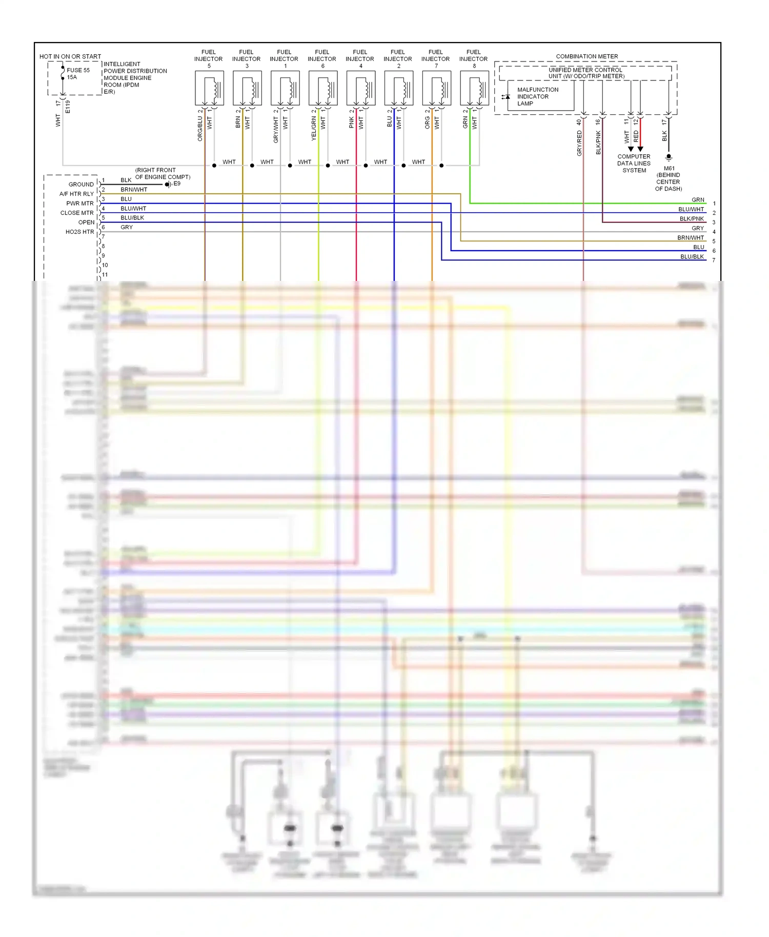 Wiring diagram computer data lines system for Nissan Titan I (2003-2006) (10 of 27)