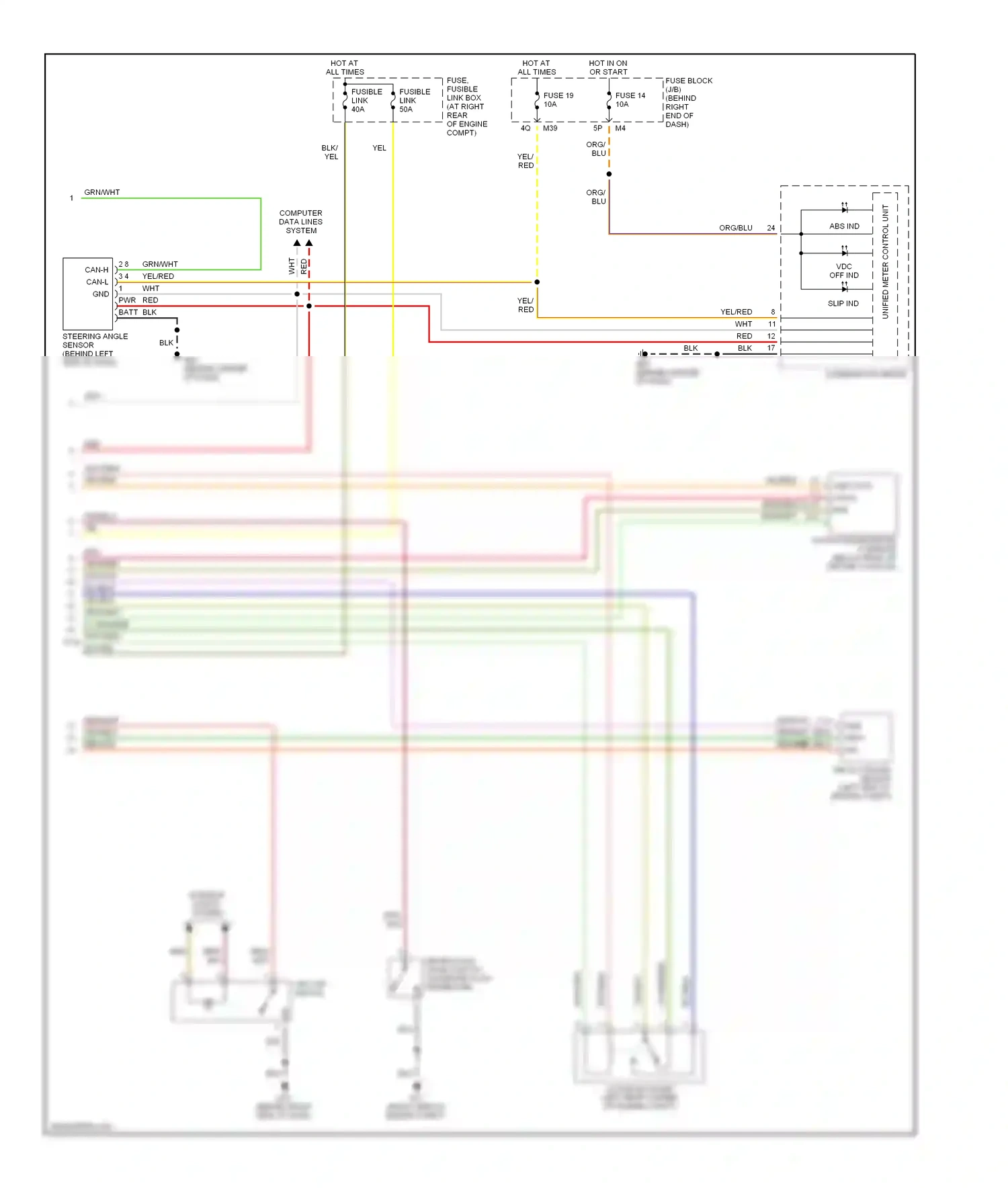 Wiring diagram delta stroke sensor for Nissan Titan I (2003-2006) (1 of 1)