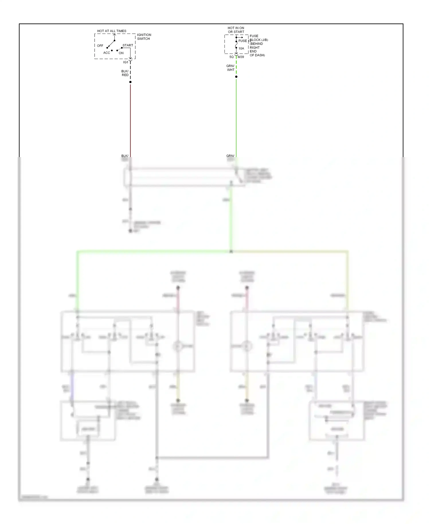Wiring diagram ignition switch for Nissan Titan I (2003-2006) (1 of 3)