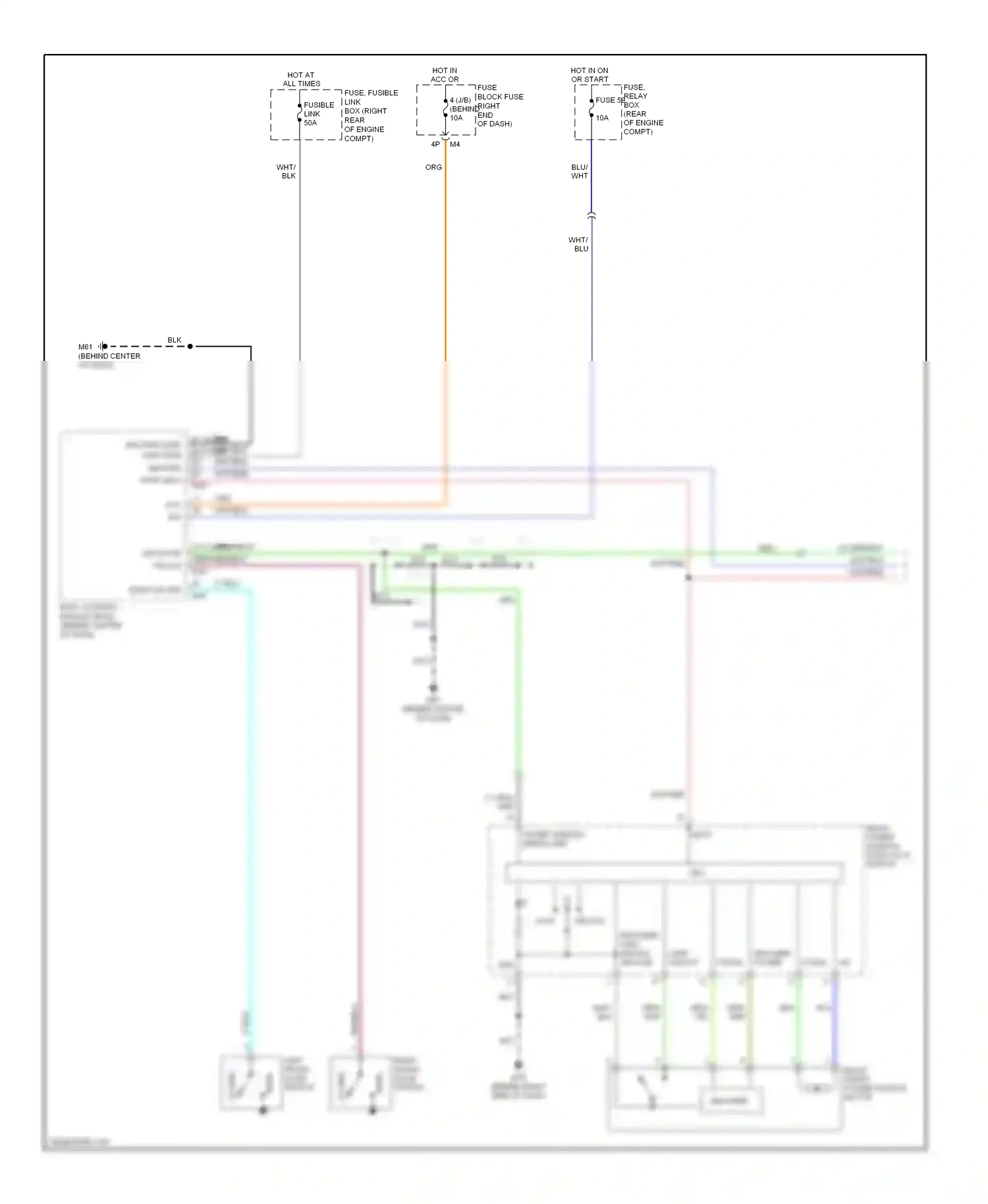 Wiring diagram limit switch pulse for Nissan Titan I (2003-2006) (1 of 2)