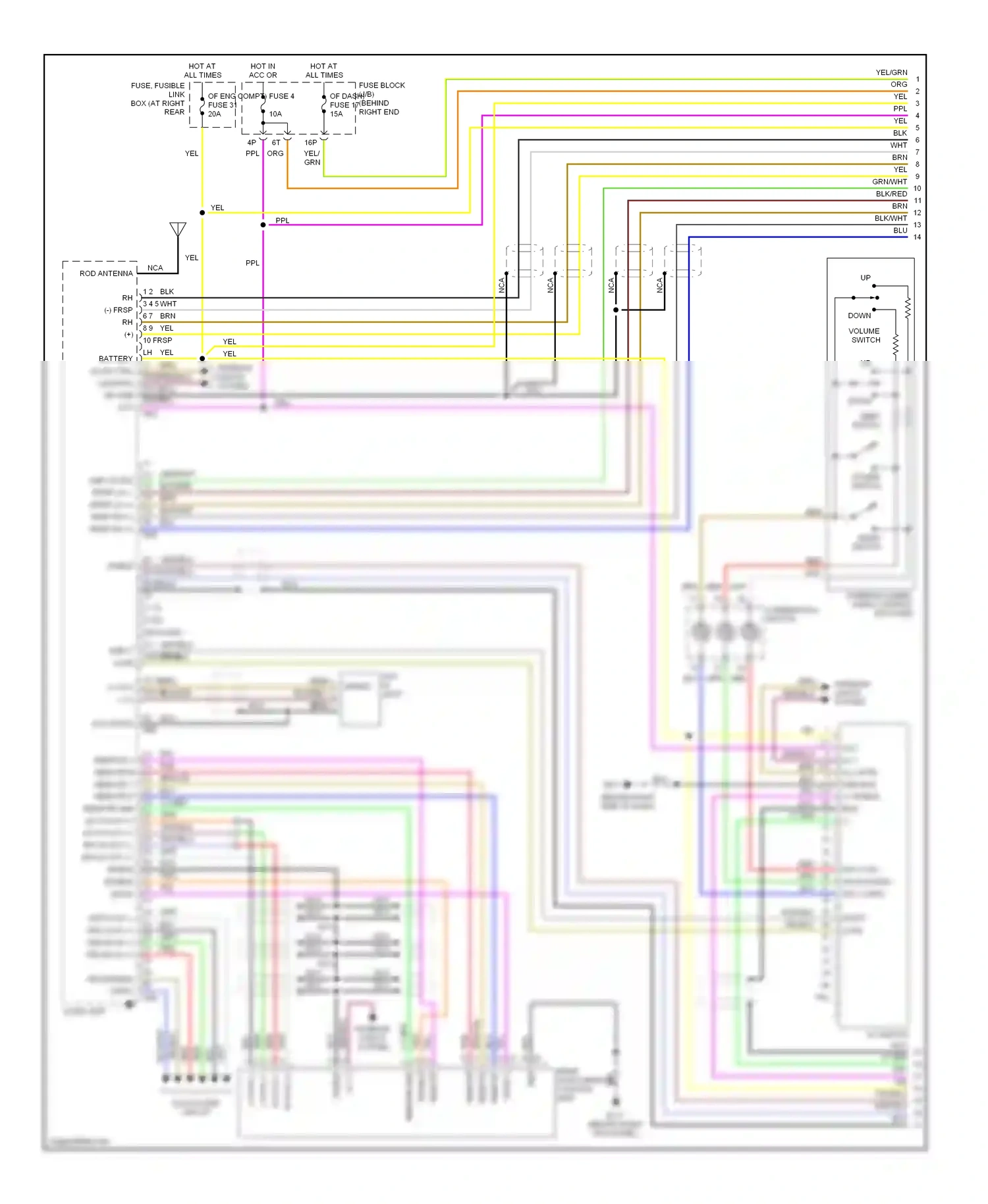 Wiring diagram mode switch for Nissan Titan I (2003-2006) (2 of 3)
