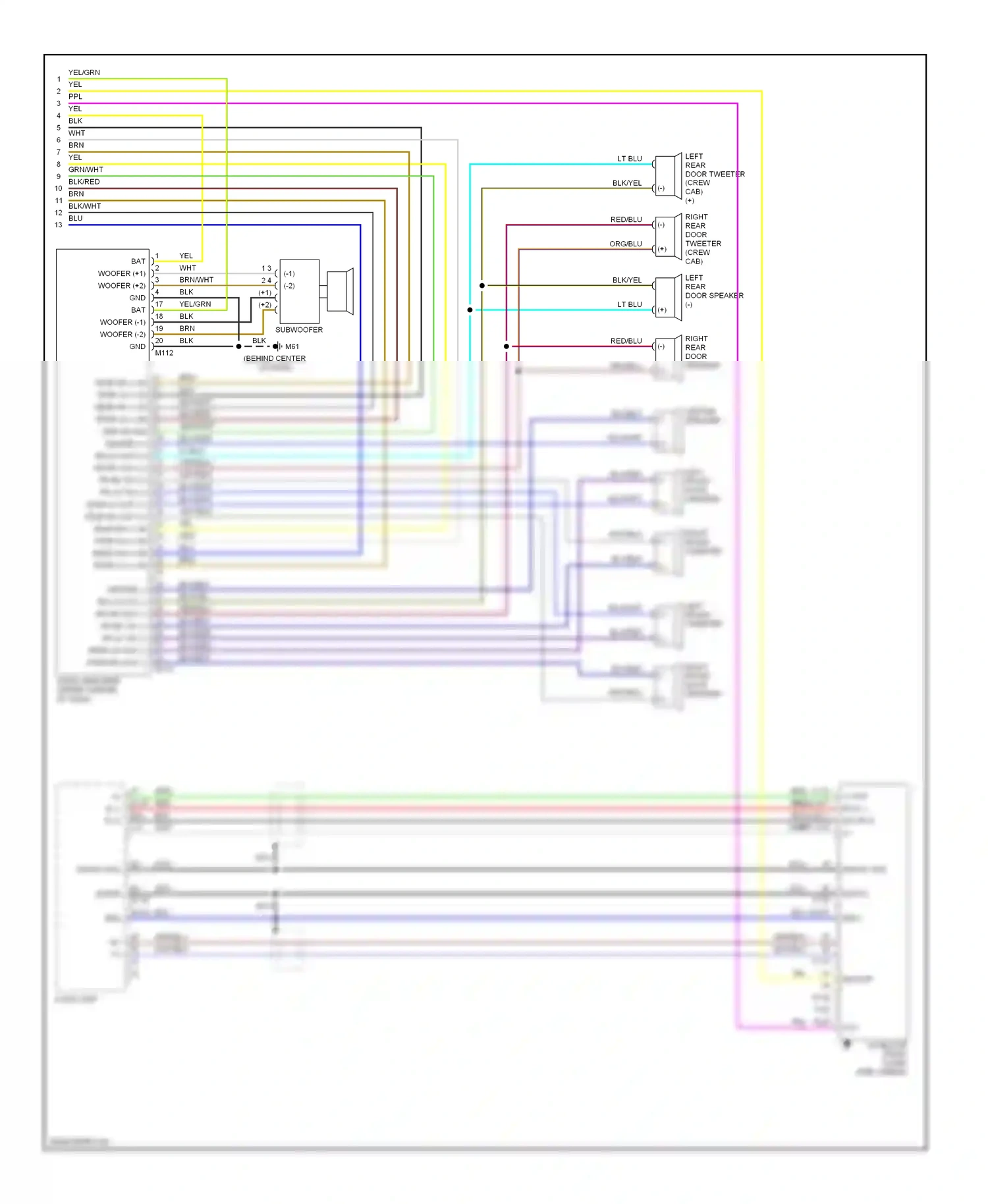 Wiring diagram req+ for Nissan Titan I (2003-2006) (3 of 3)