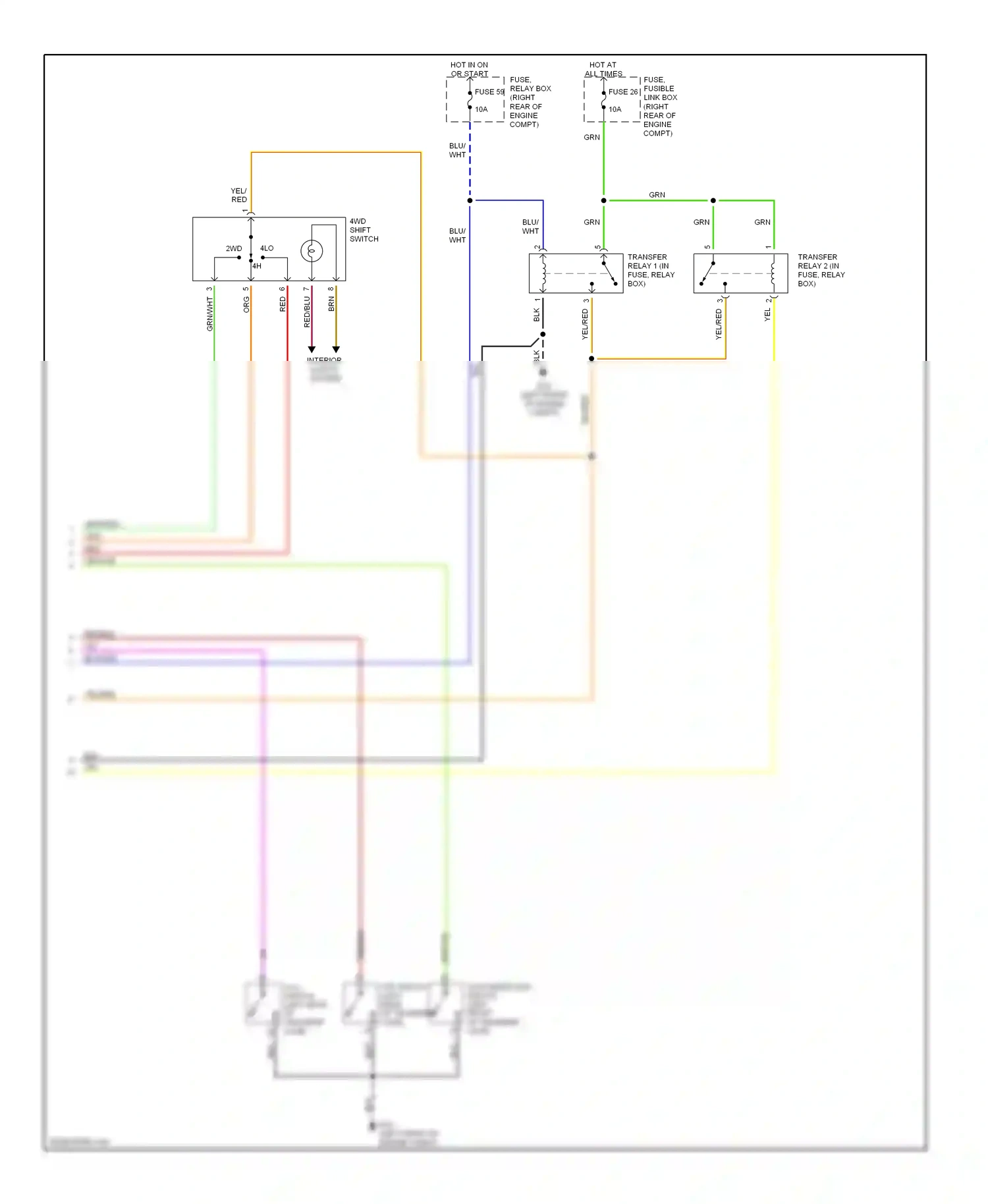 Wiring diagram shift switch for Nissan Titan I (2003-2006) (1 of 1)