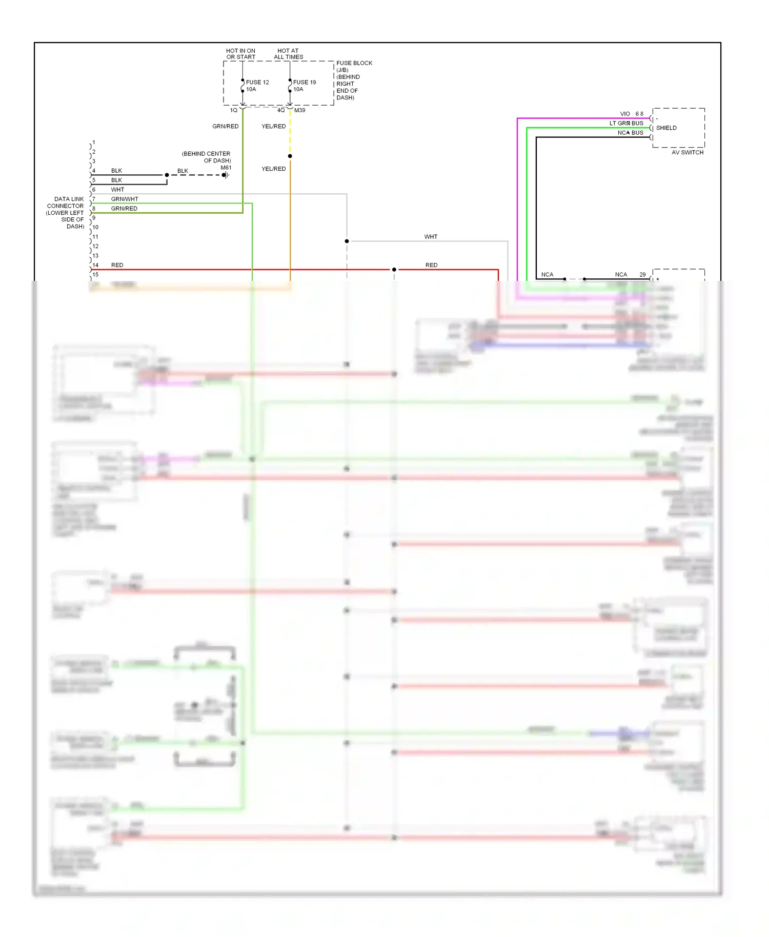 Wiring diagram transmission control module for Nissan Titan I (2003-2006) (1 of 1)