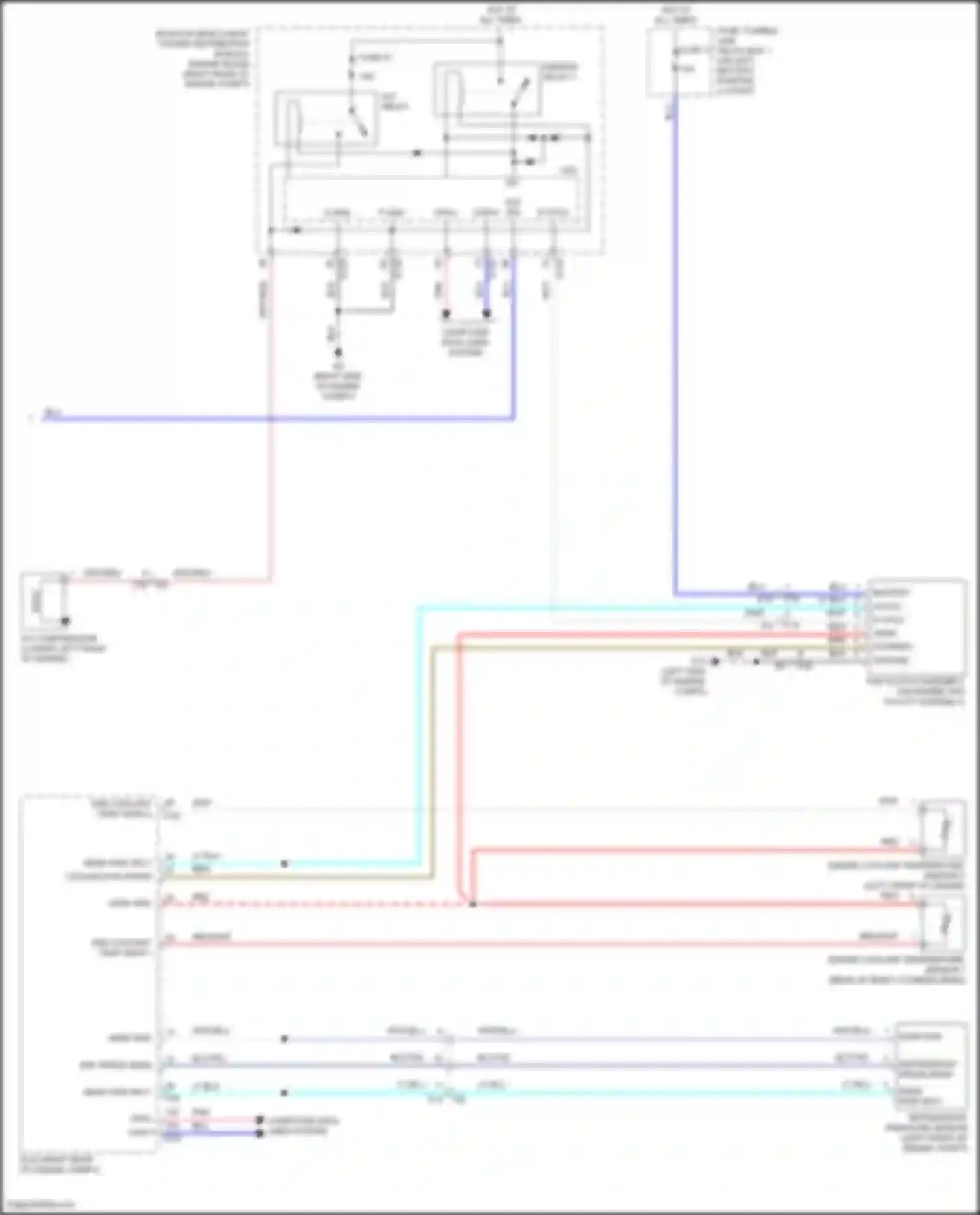 Car Wiring Diagrams for Titan Nissan II facelift (2019-2024): Manual a/c circuit (2 of 2)