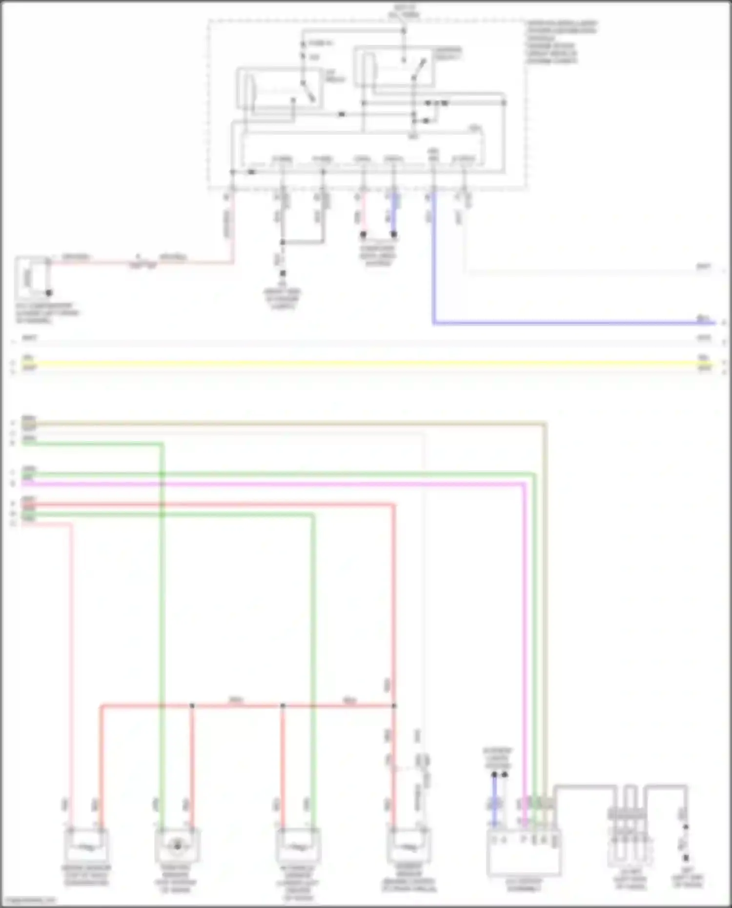 Wiring diagram ambient sensor for Nissan Titan II facelift (2019-2024) (1 of 2)