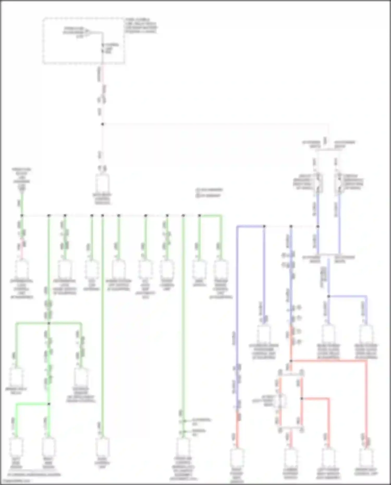 Wiring diagram automatic drive positioner control unit for Nissan Titan II facelift (2019-2024) (3 of 3)