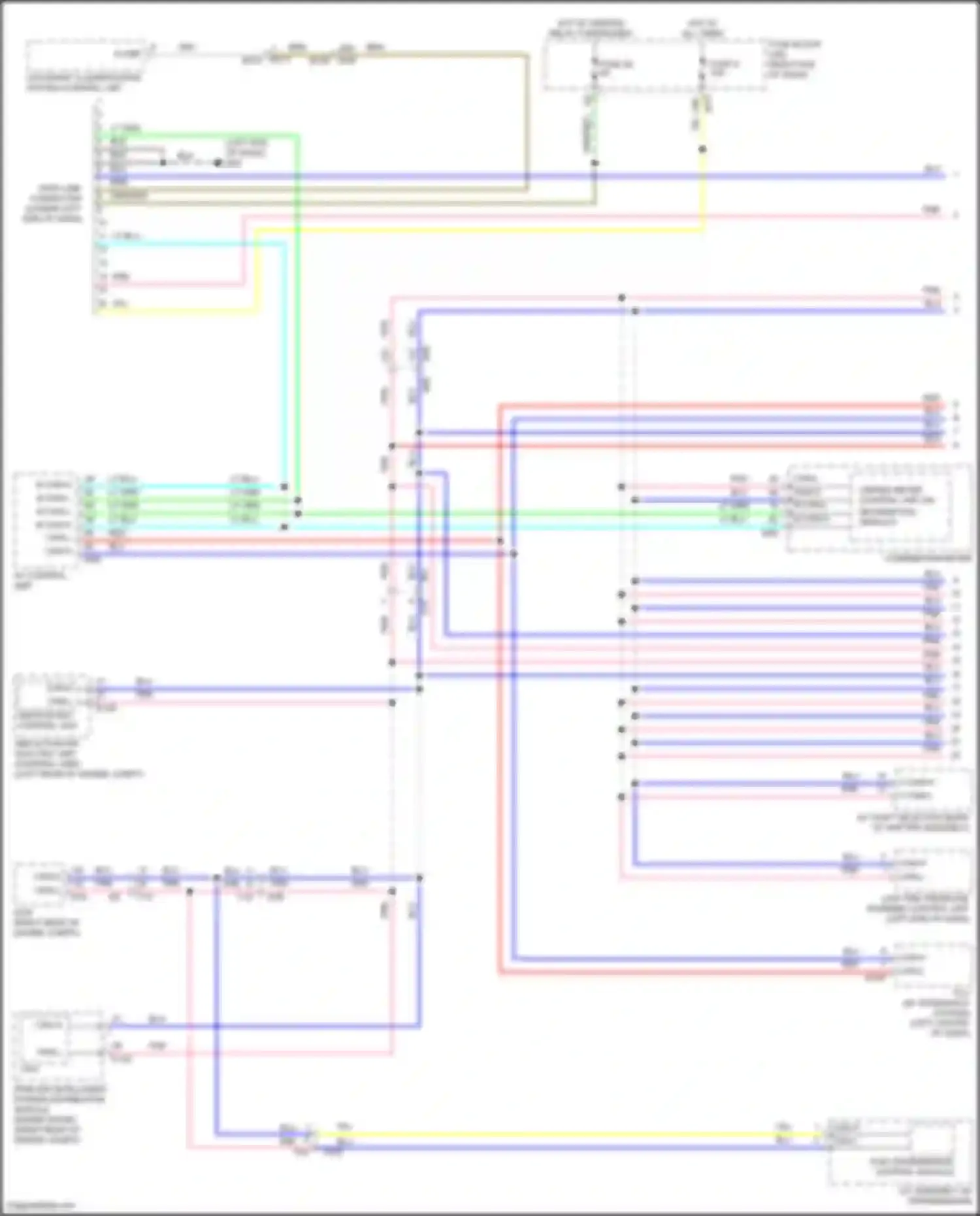 Wiring diagram av control unit for Nissan Titan II facelift (2019-2024) (11 of 19)