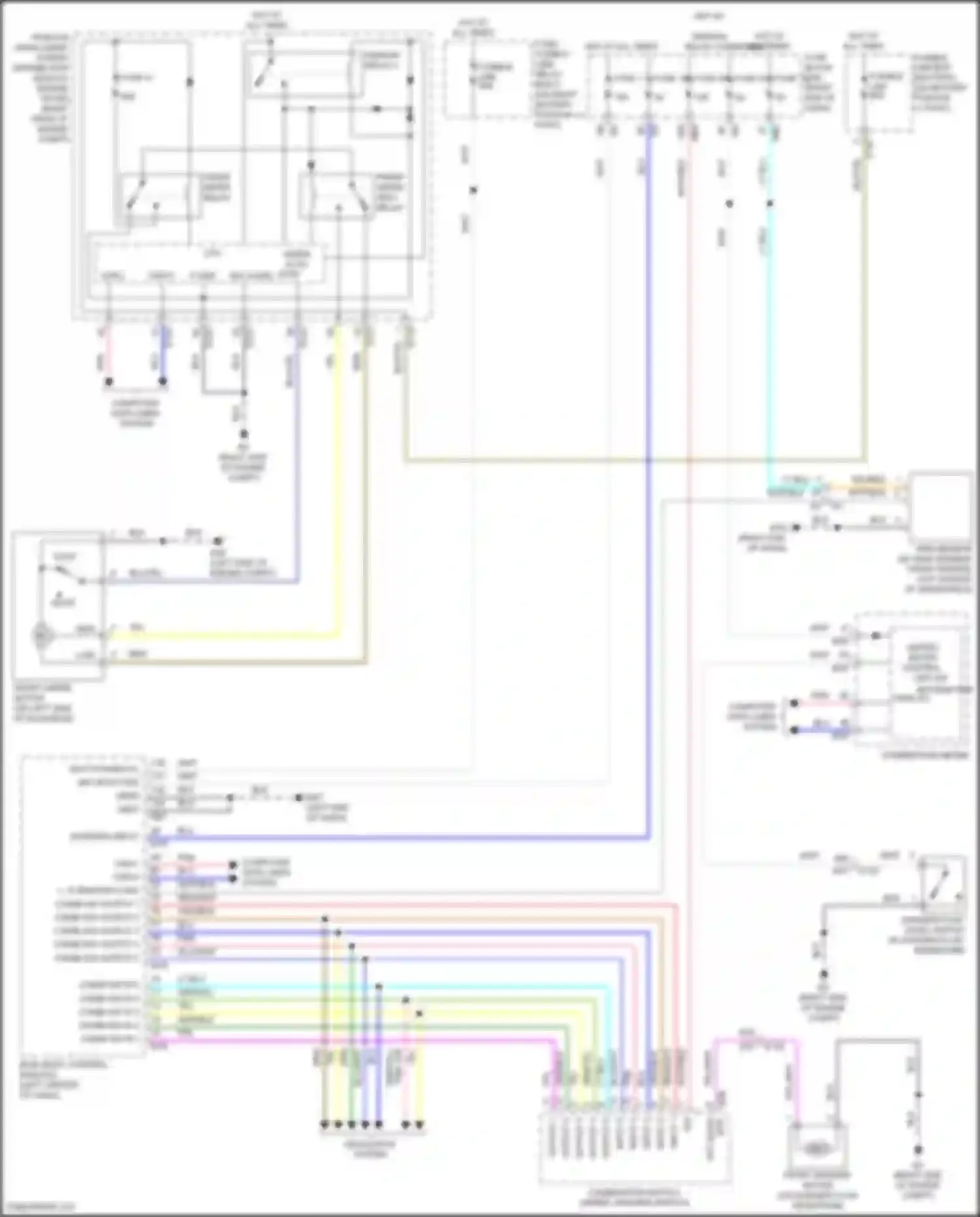 Wiring diagram combi sw output 1 for Nissan Titan II facelift (2019-2024) (1 of 1)