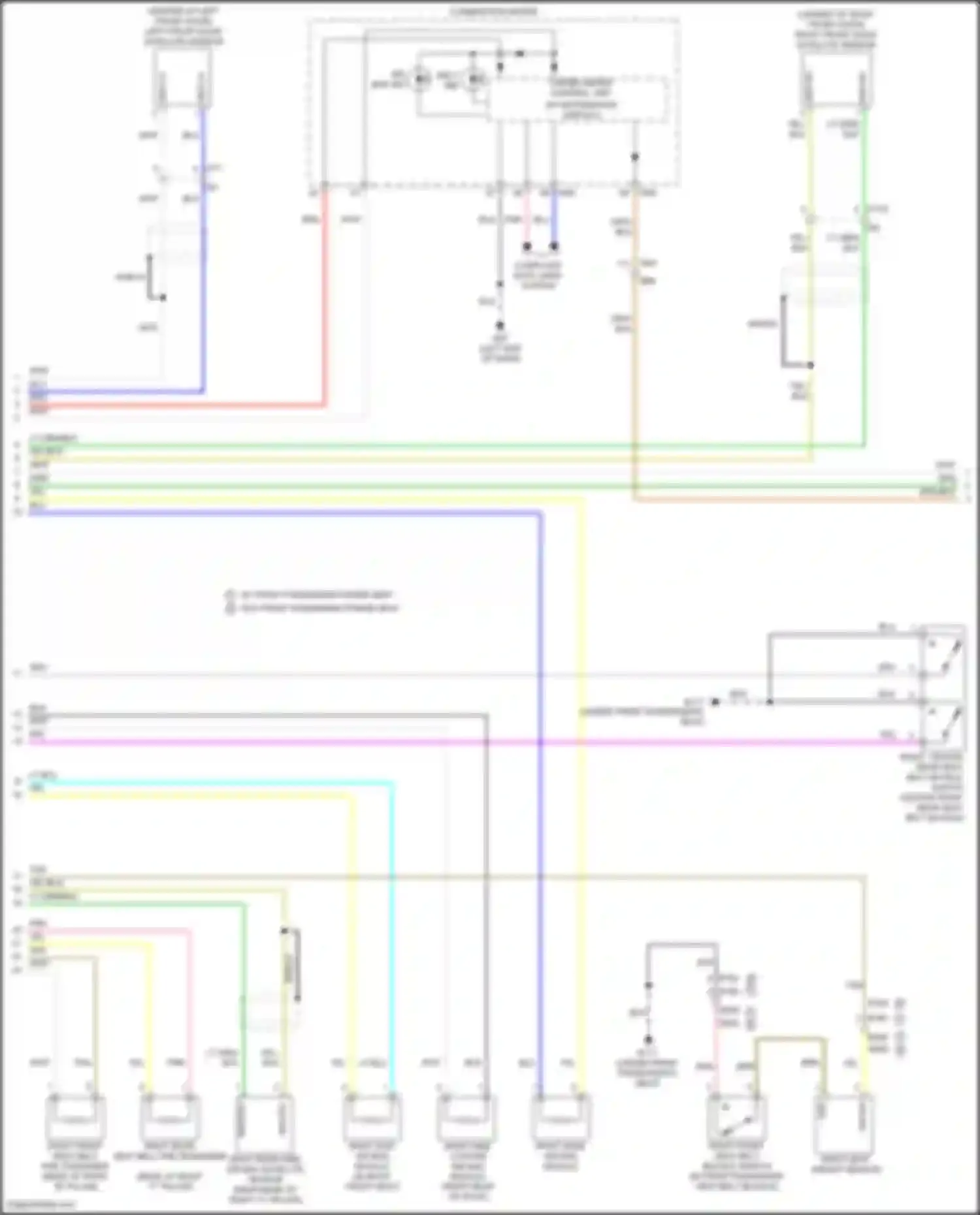 Wiring diagram combination meter for Nissan Titan II facelift (2019-2024) (19 of 32)
