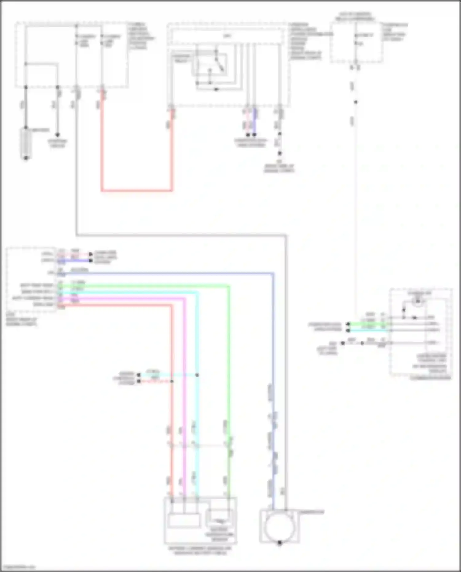 Wiring diagram combination meter for Nissan Titan II facelift (2019-2024) (12 of 32)