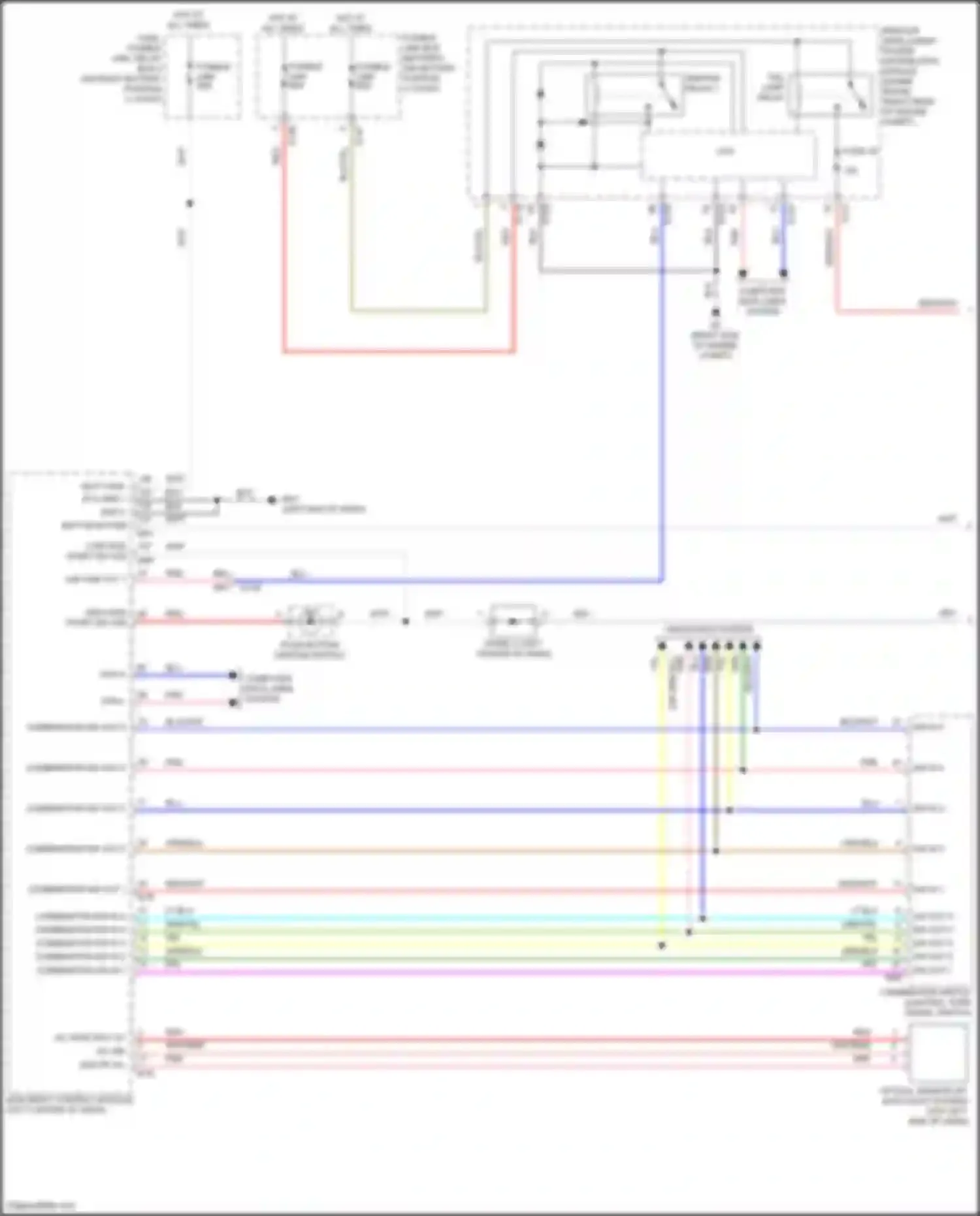 Wiring diagram combination sw in 1 for Nissan Titan II facelift (2019-2024) (3 of 3)