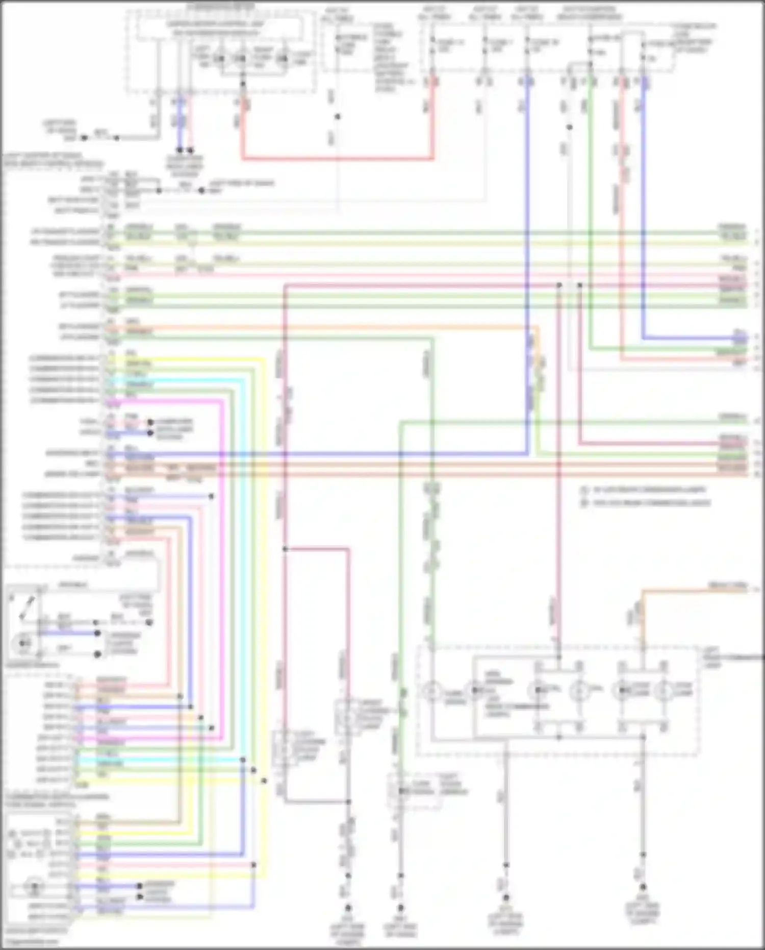 Wiring diagram combination sw out 2 for Nissan Titan II facelift (2019-2024) (1 of 3)