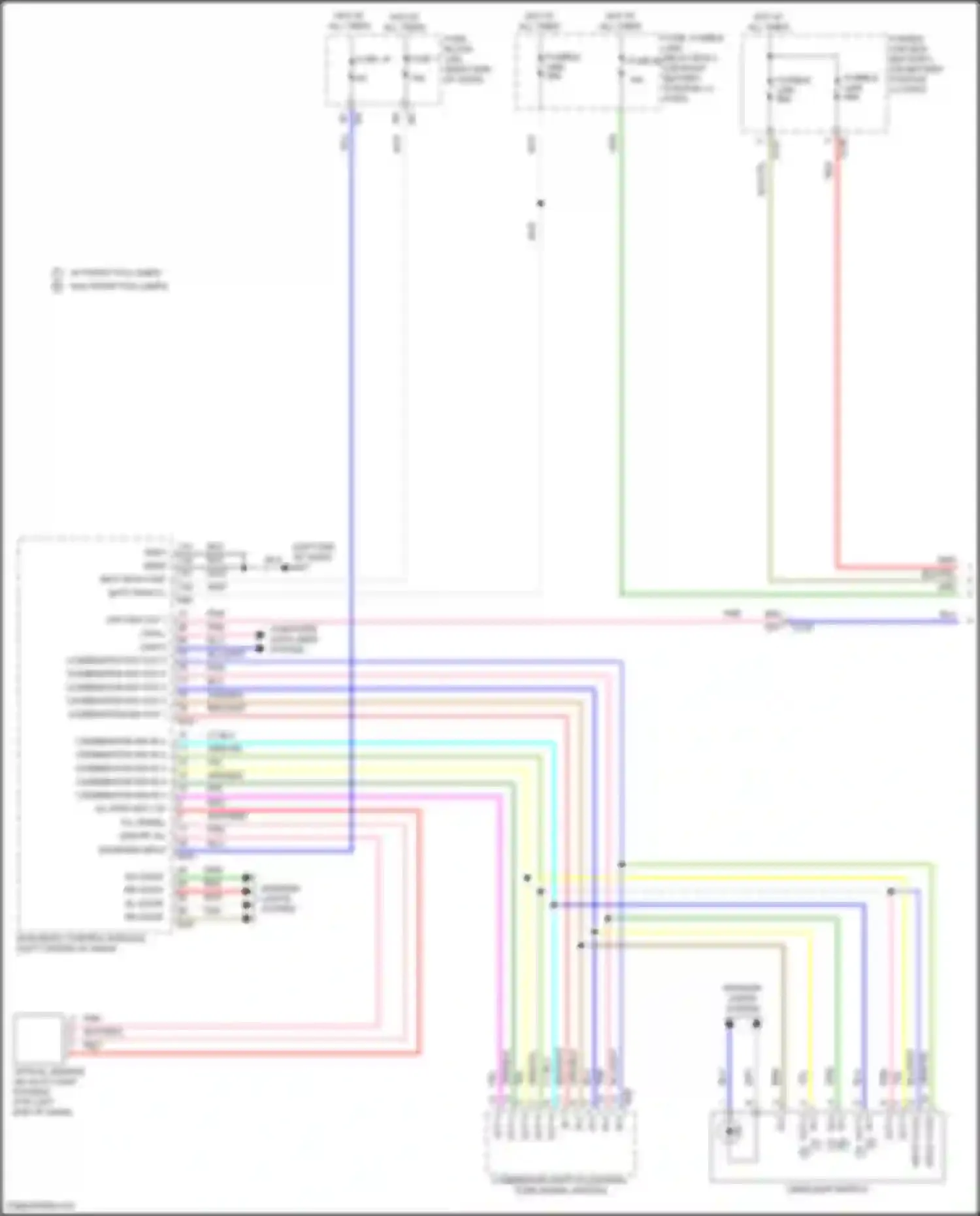 Wiring diagram combination sw out 4 for Nissan Titan II facelift (2019-2024) (2 of 3)
