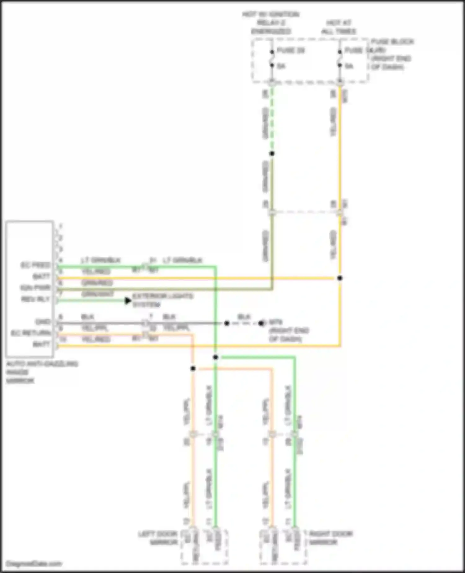 Wiring diagram ec feed for Nissan Titan II facelift (2019-2024) (1 of 3)
