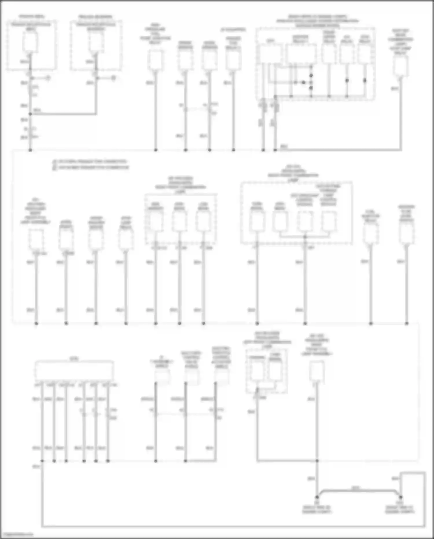 Wiring diagram front wiper relay for Nissan Titan II facelift (2019-2024) (1 of 3)
