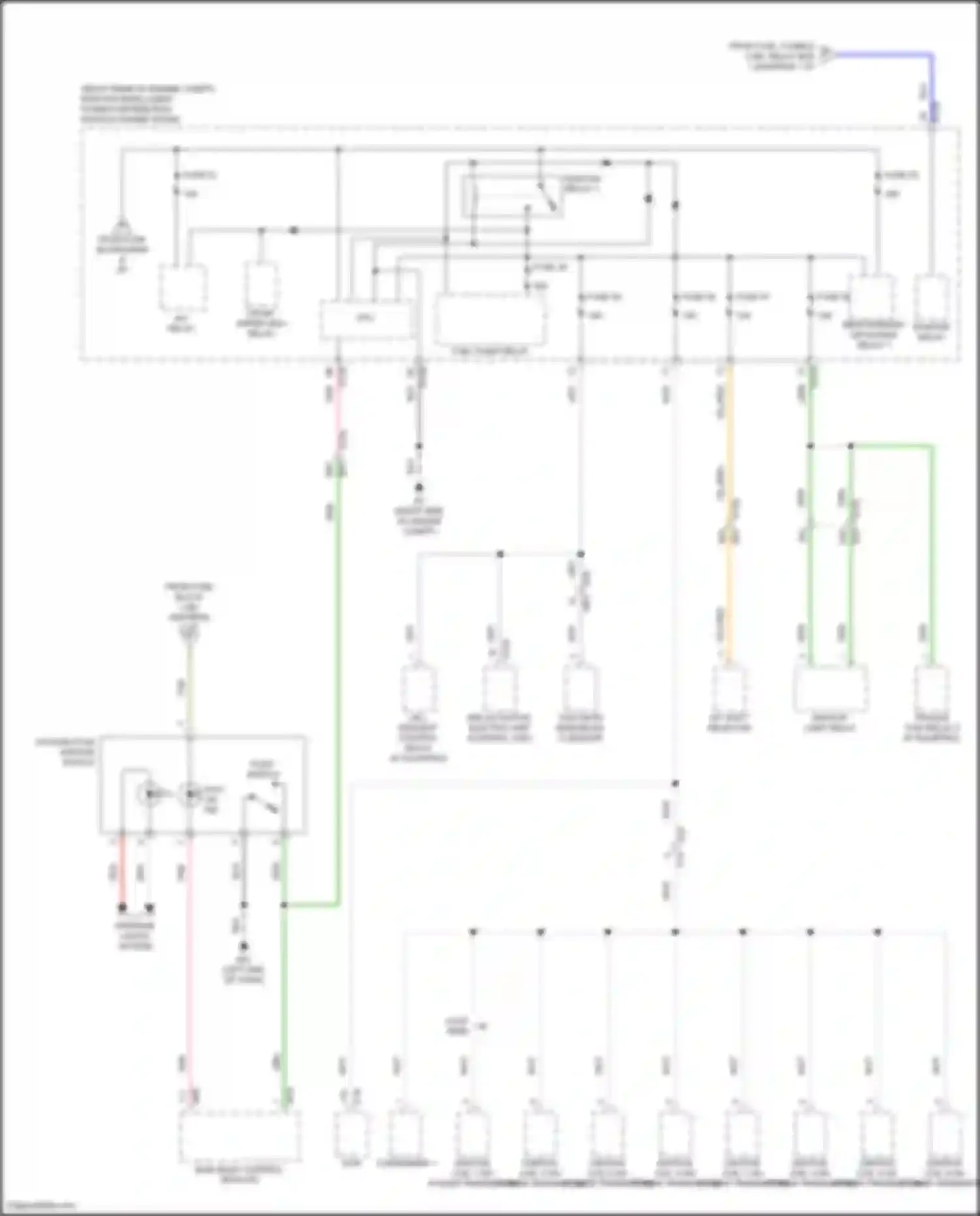 Wiring diagram fuse 34 for Nissan Titan II facelift (2019-2024) (1 of 2)