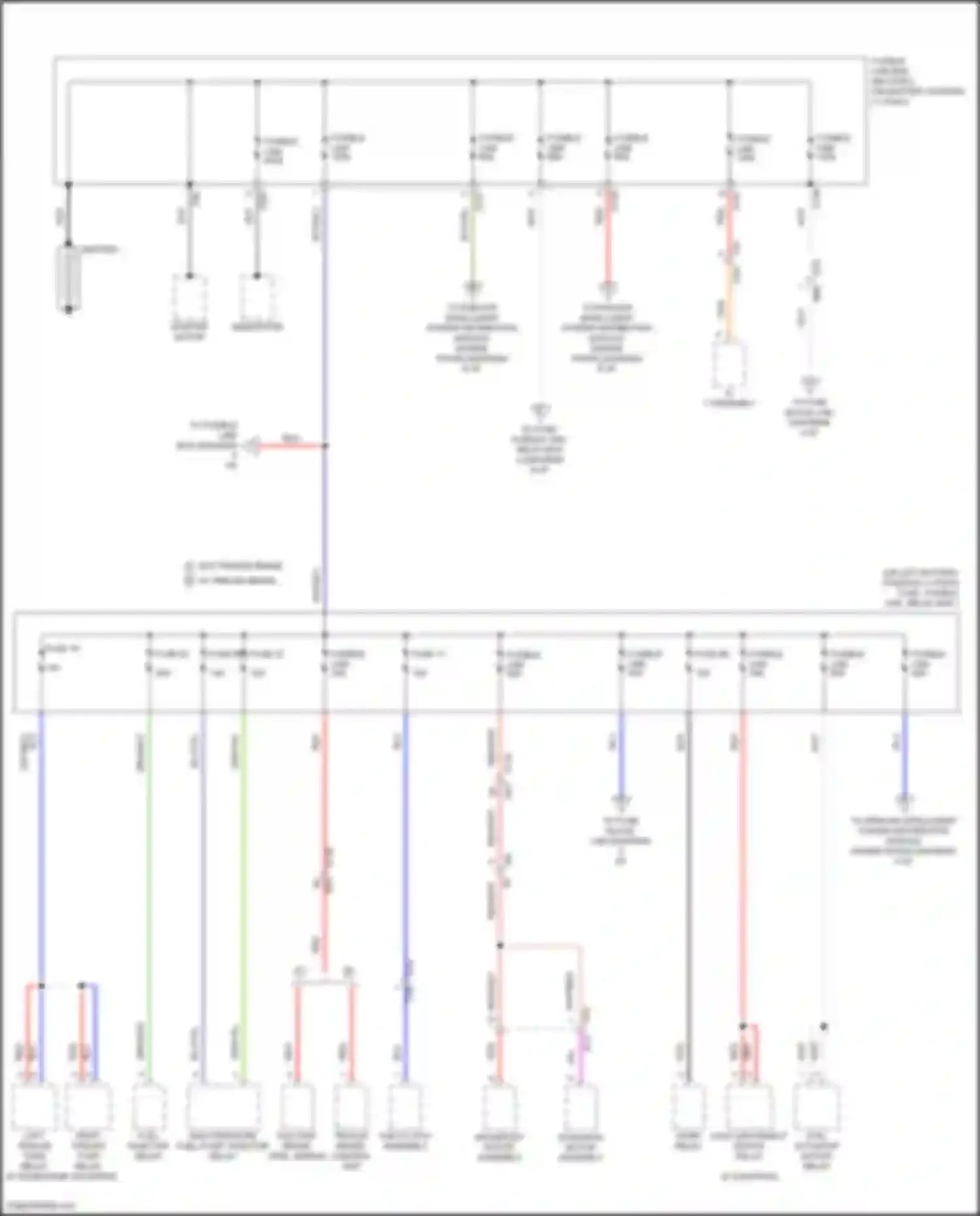 Wiring diagram fuse 70 for Nissan Titan II facelift (2019-2024) (2 of 2)