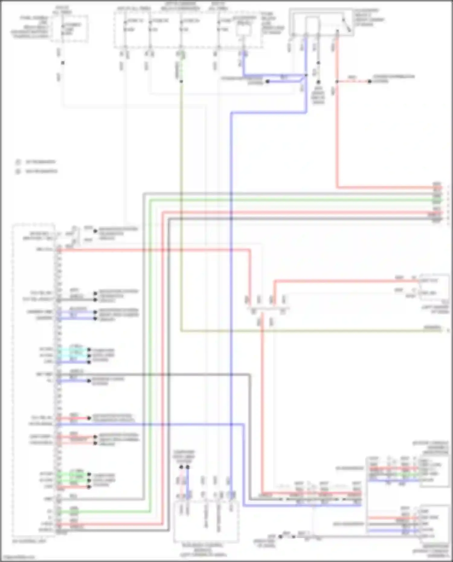 Wiring diagram fuse, fusible link, relay box 2 for Nissan Titan II facelift (2019-2024) (6 of 34)