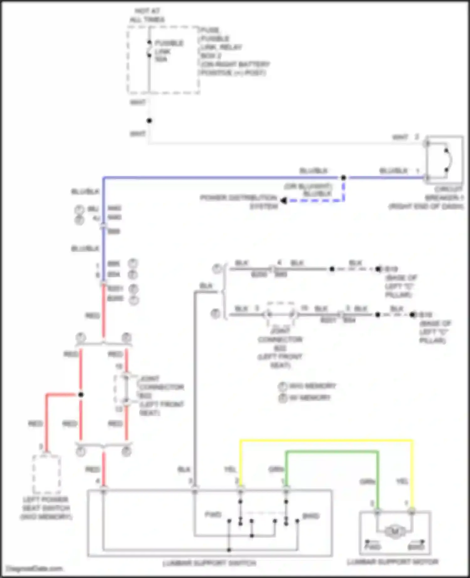 Wiring diagram fuse, fusible link, relay box 2 for Nissan Titan II facelift (2019-2024) (15 of 34)