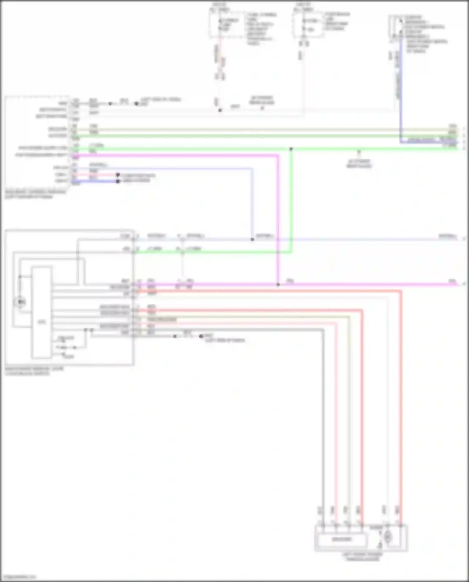 Wiring diagram fuse, fusible link, relay box 2 for Nissan Titan II facelift (2019-2024) (9 of 34)