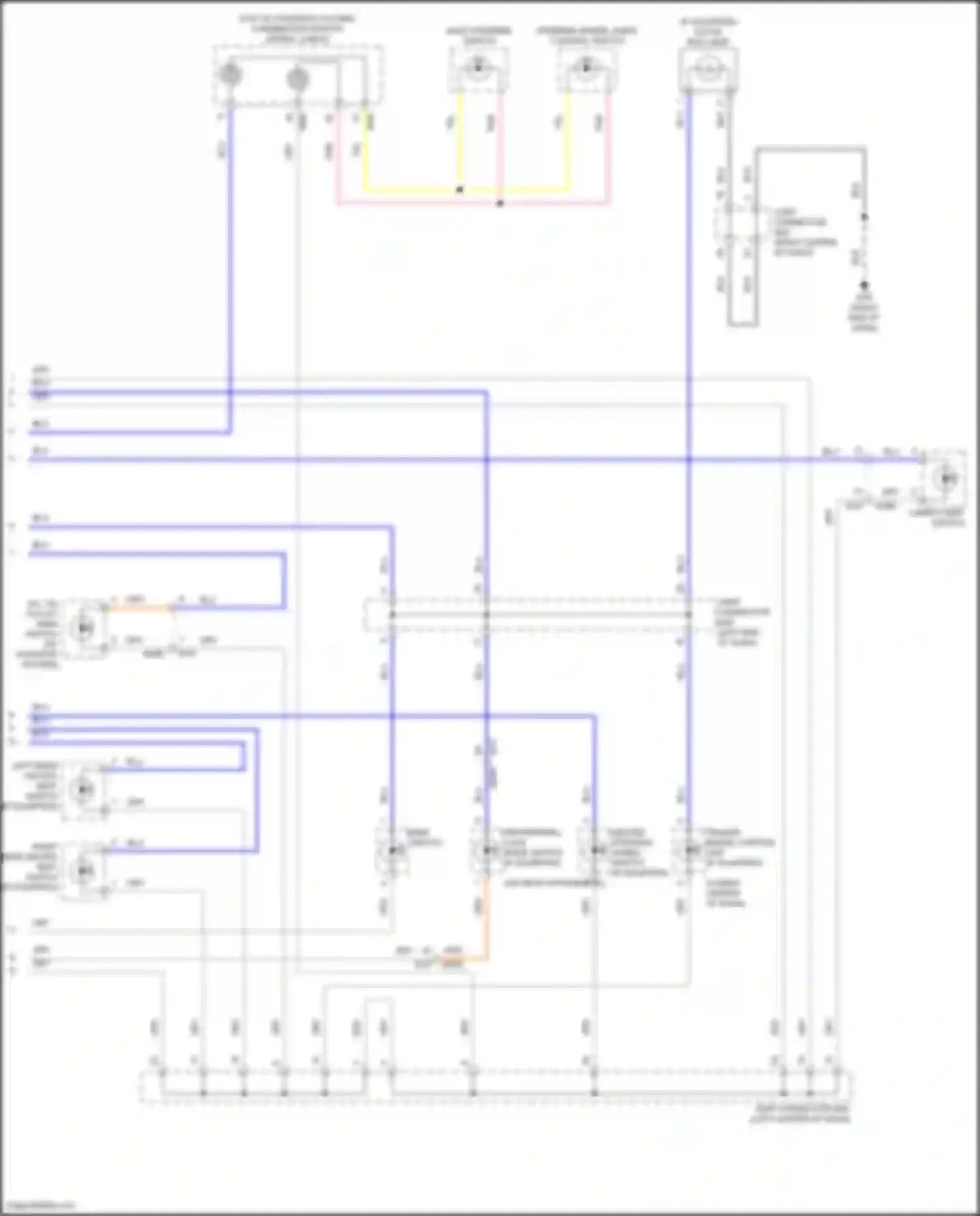 Wiring diagram glove box lamp) for Nissan Titan II facelift (2019-2024) (2 of 3)
