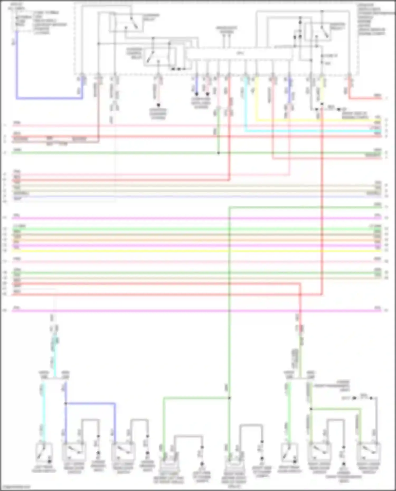 Wiring diagram ignition relay 1 for Nissan Titan II facelift (2019-2024) (6 of 15)
