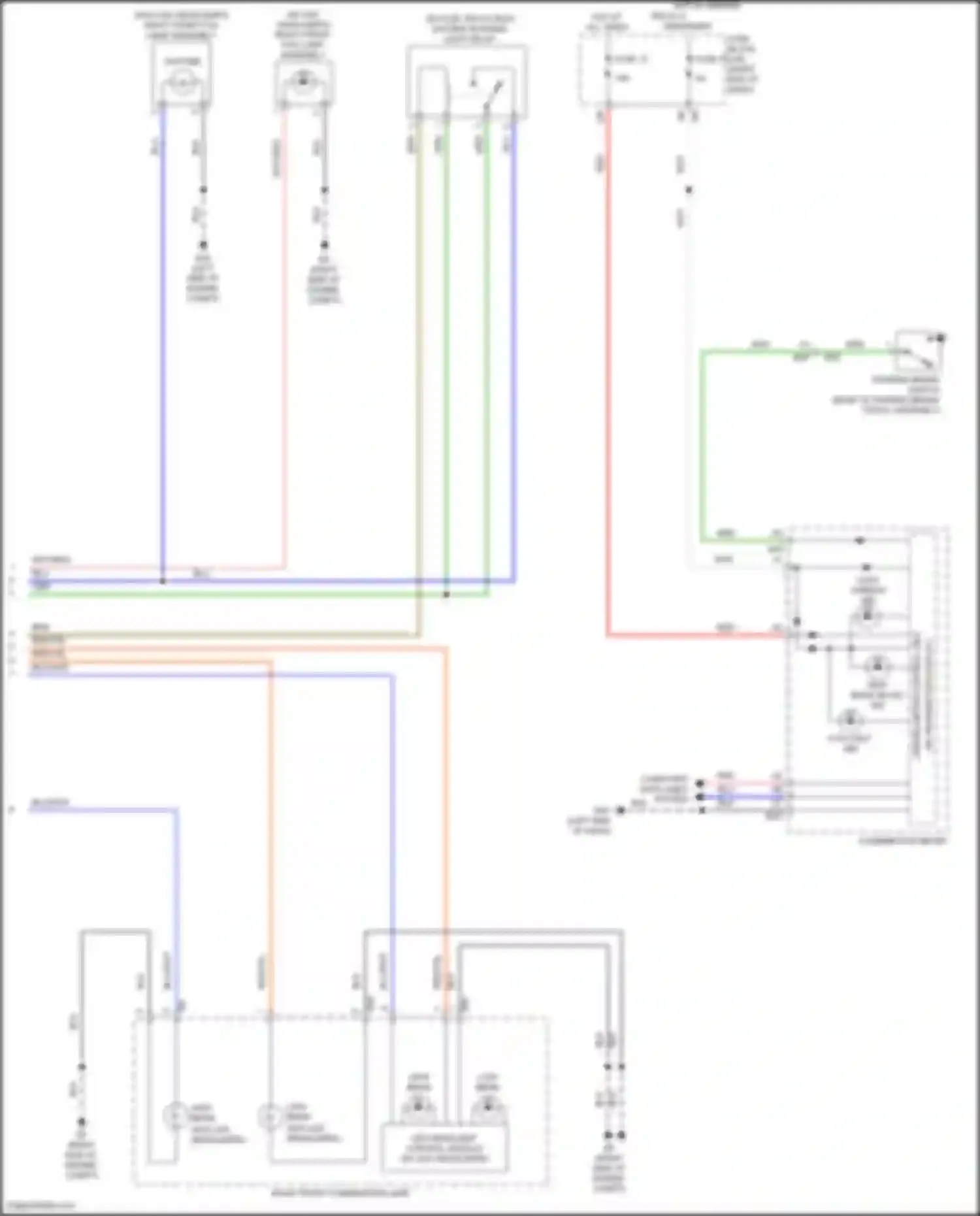 Wiring diagram led headlamp control module for Nissan Titan II facelift (2019-2024) (4 of 4)