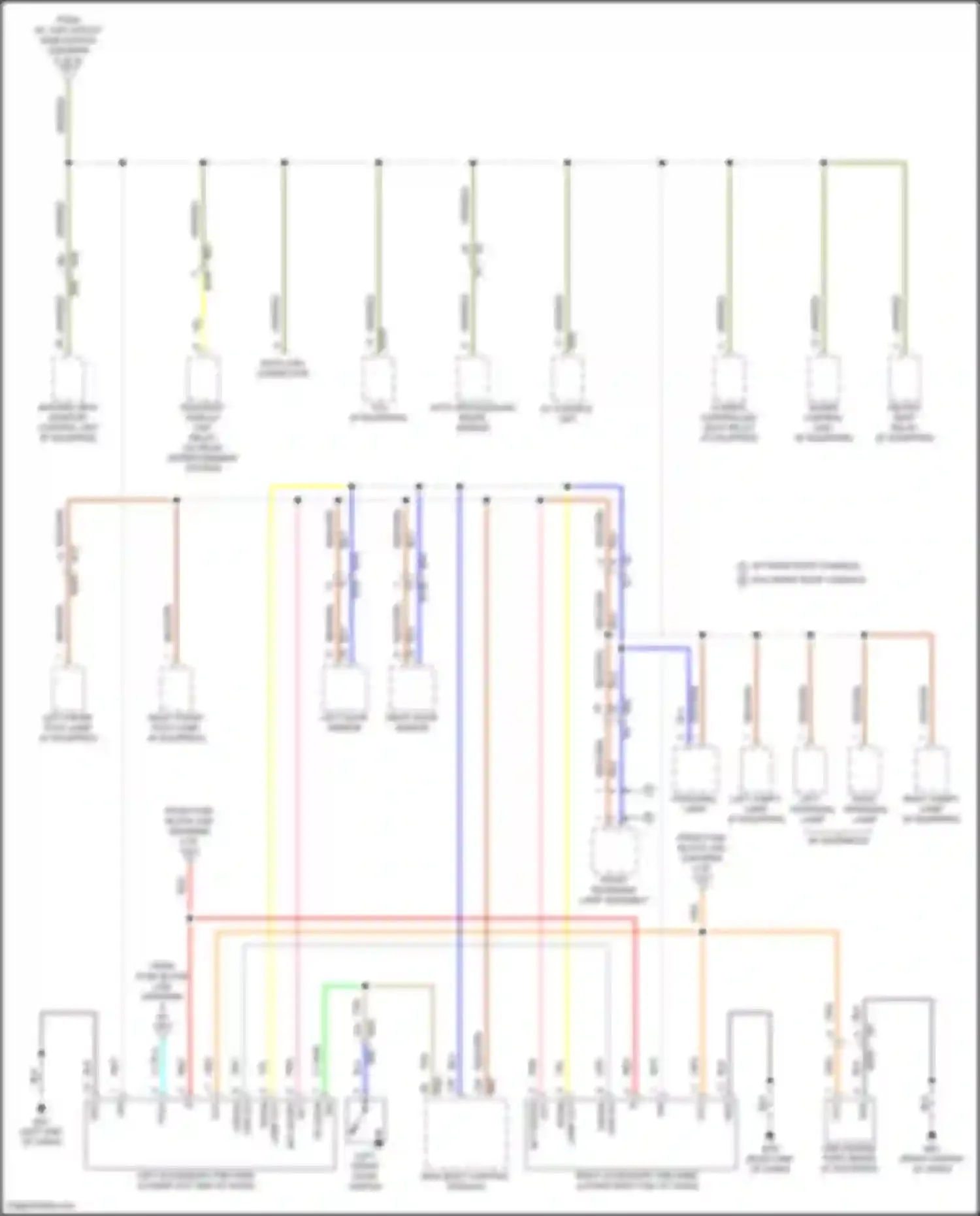 Wiring diagram left front door switch for Nissan Titan II facelift (2019-2024) (6 of 10)