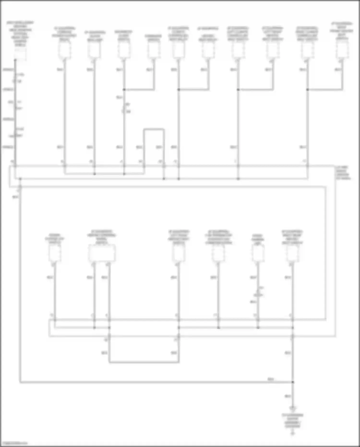 Wiring diagram left front heated seat switch for Nissan Titan II facelift (2019-2024) (2 of 4)