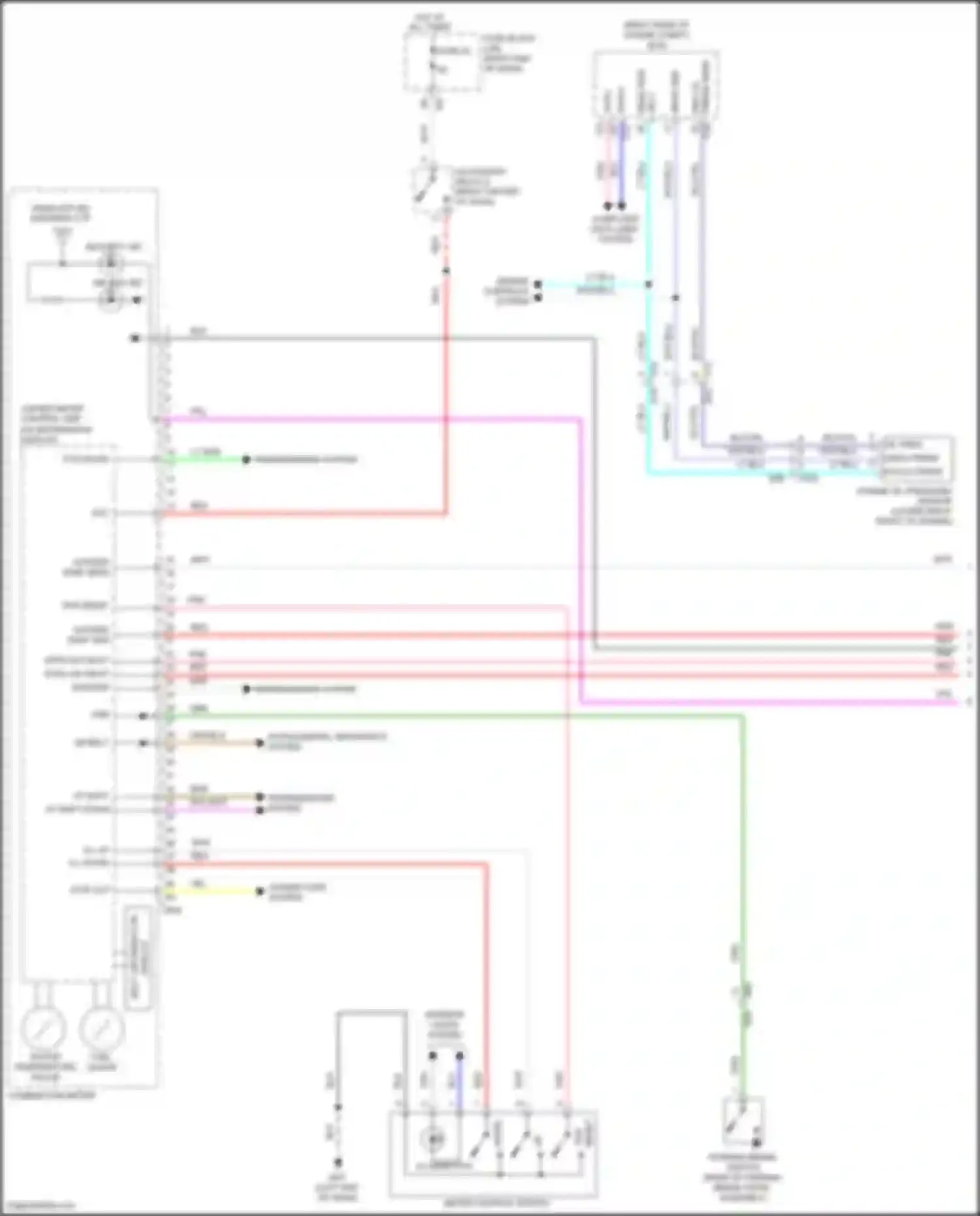 Wiring diagram lower right front of engine) for Nissan Titan II facelift (2019-2024) (1 of 2)
