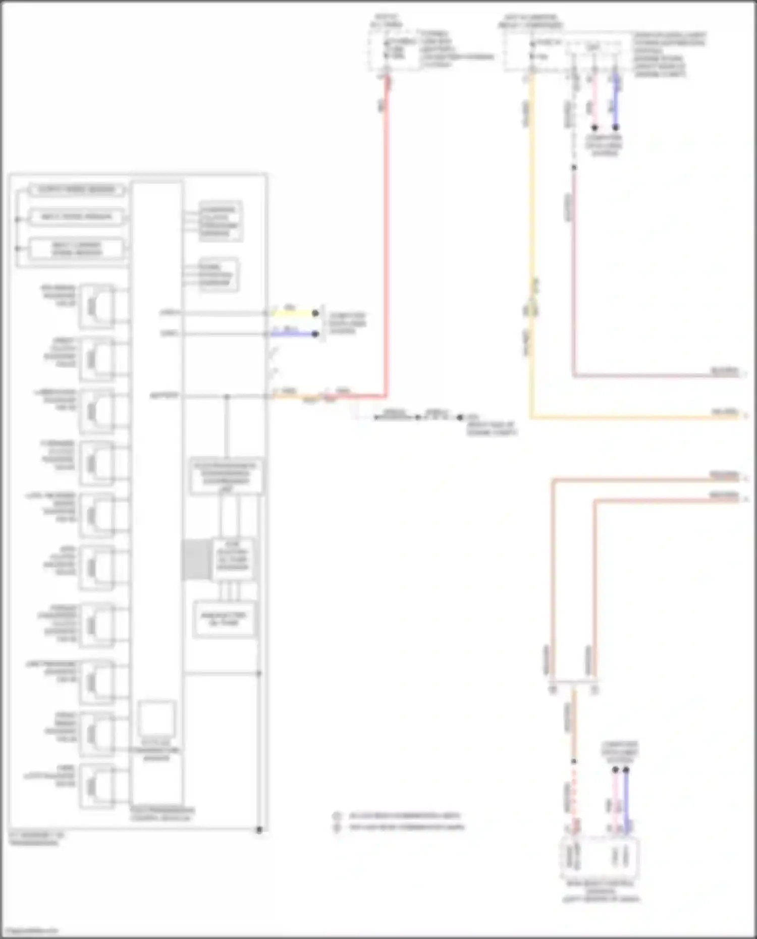 Wiring diagram output speed sensor for Nissan Titan II facelift (2019-2024) (1 of 2)