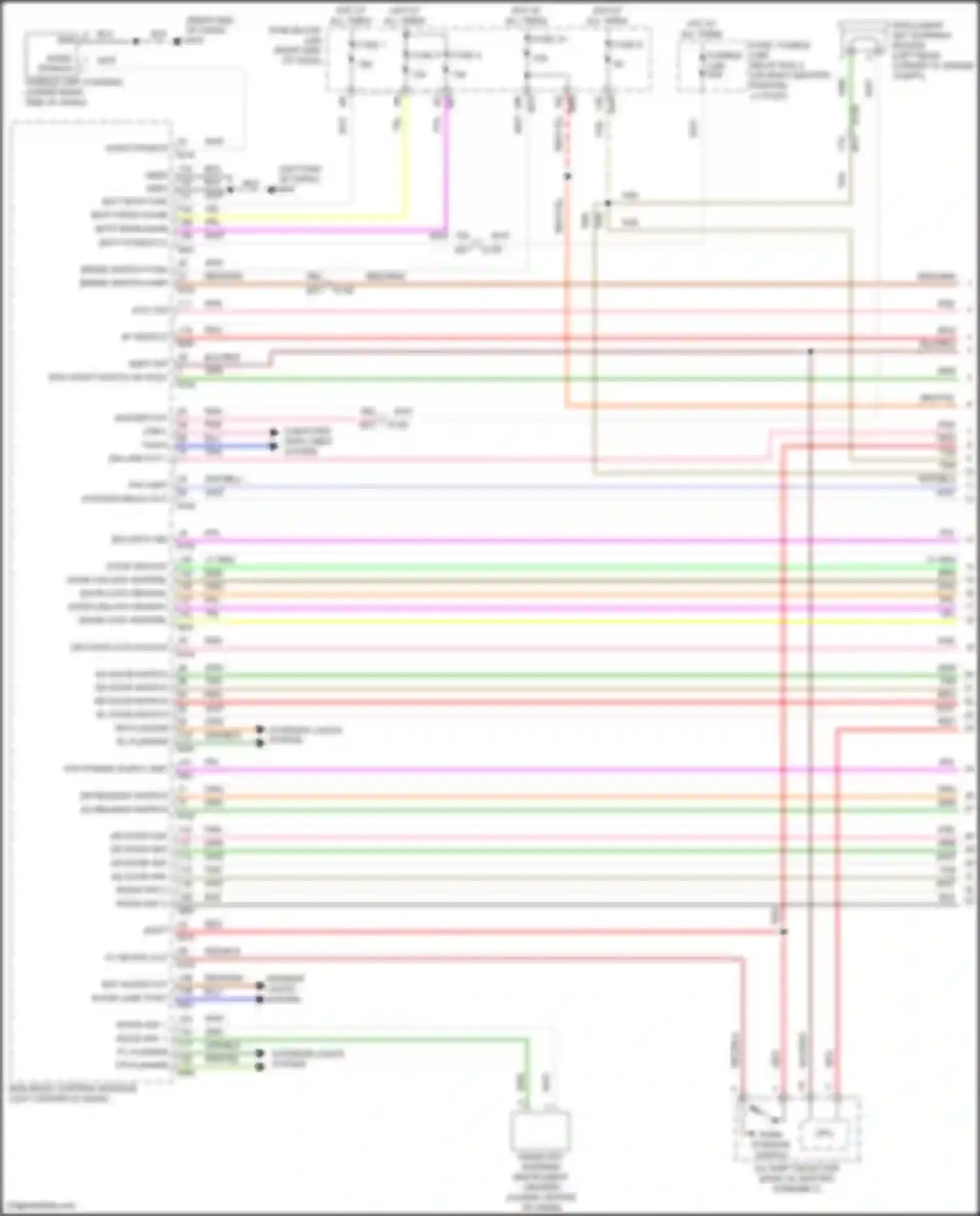 Wiring diagram pw uart for Nissan Titan II facelift (2019-2024) (2 of 3)