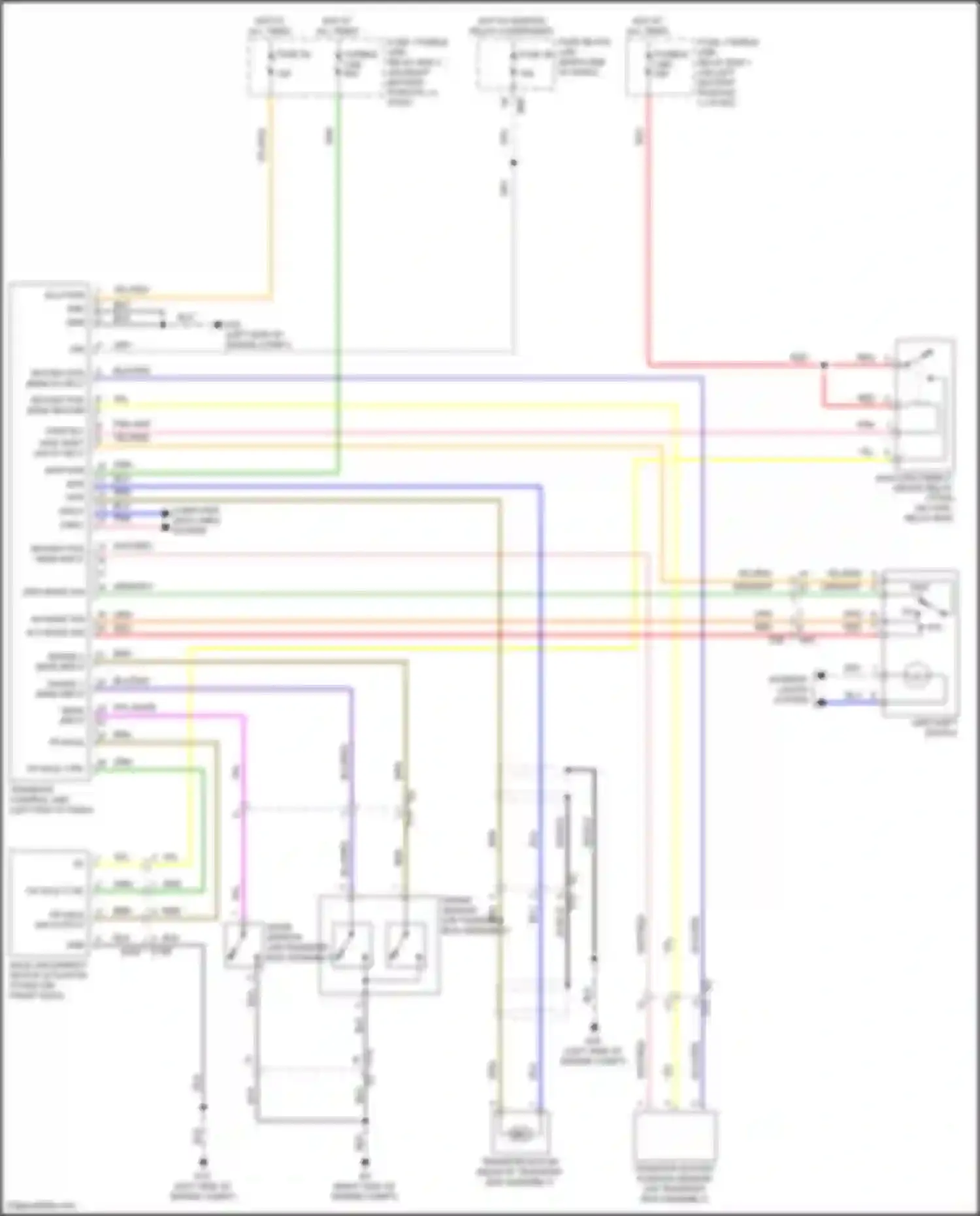 Wiring diagram range sensor for Nissan Titan II facelift (2019-2024) (1 of 2)