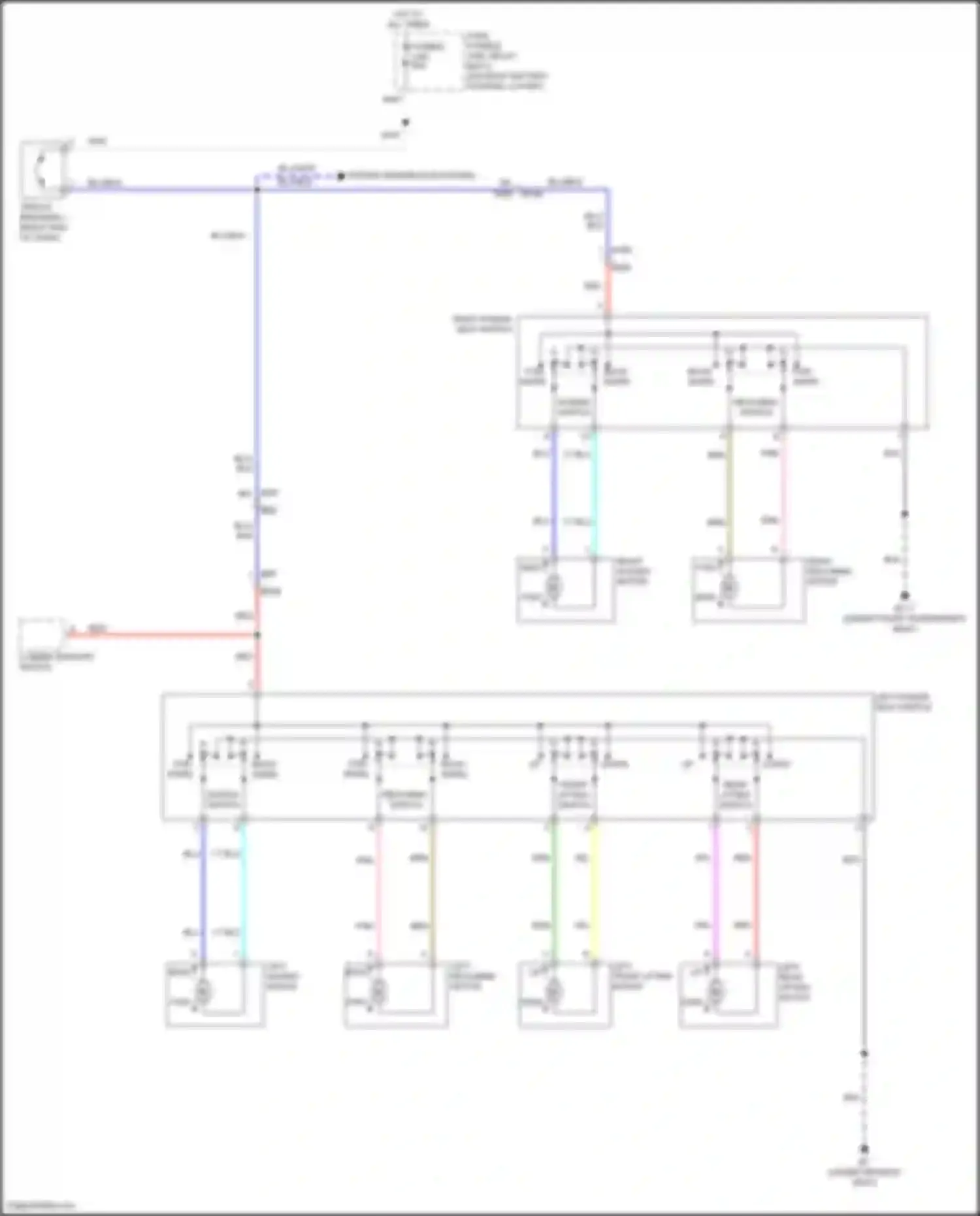 Wiring diagram reclining switch for Nissan Titan II facelift (2019-2024) (1 of 1)