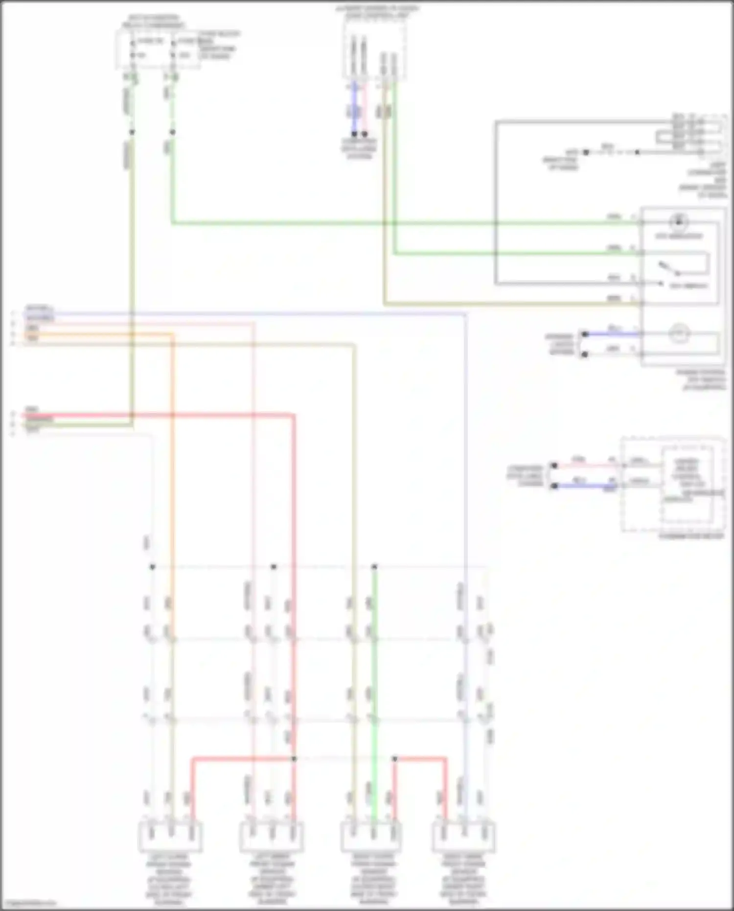 Wiring diagram right end of dash) for Nissan Titan II facelift (2019-2024) (18 of 81)