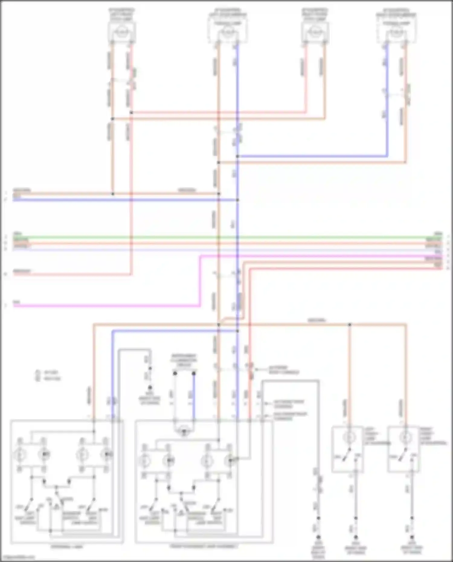 Wiring diagram right end of dash) for Nissan Titan II facelift (2019-2024) (45 of 81)
