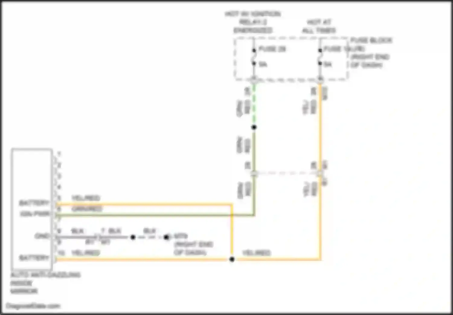 Wiring diagram right end of dash) for Nissan Titan II facelift (2019-2024) (51 of 81)