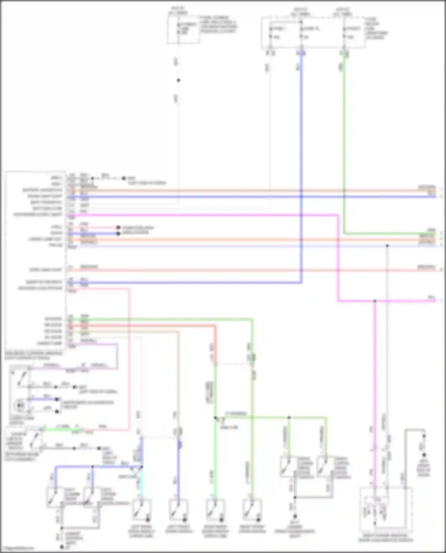 Wiring diagram right end of dash) for Nissan Titan II facelift (2019-2024) (44 of 81)