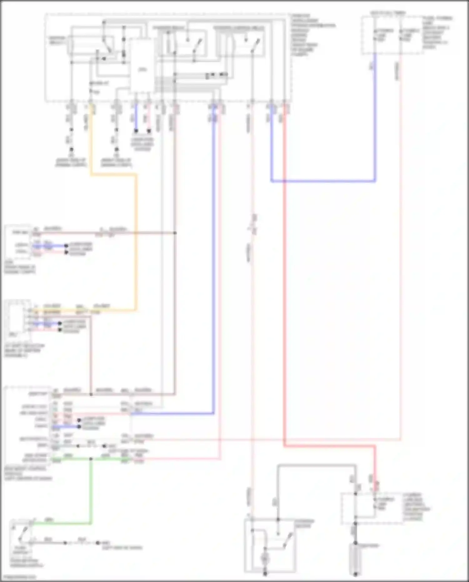 Wiring diagram starter control relay for Nissan Titan II facelift (2019-2024) (3 of 3)