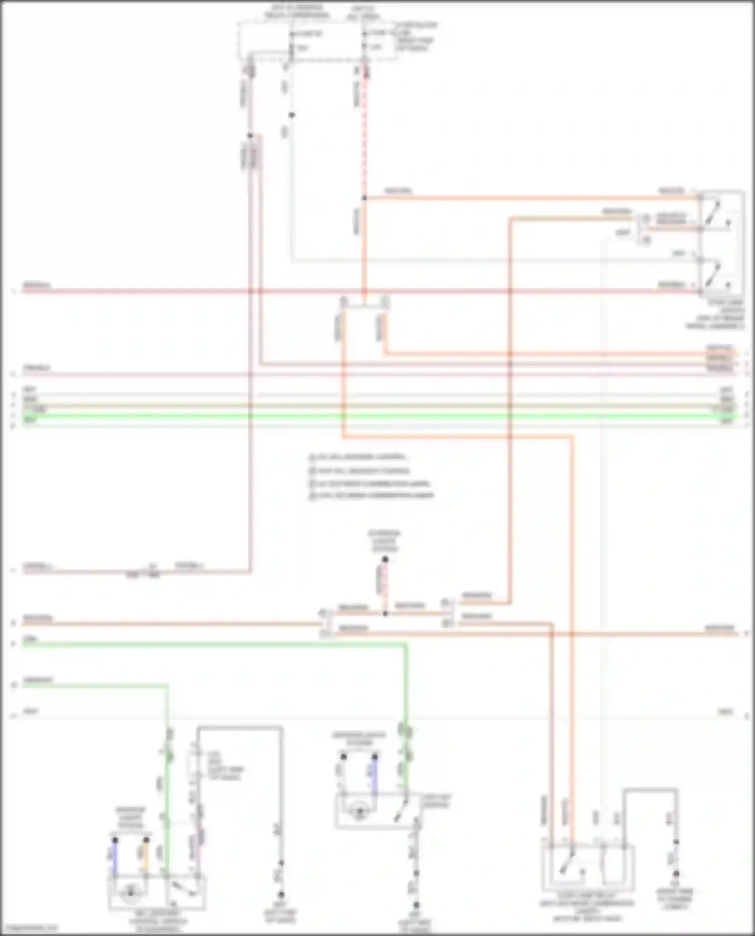 Wiring diagram stop lamp relay for Nissan Titan II facelift (2019-2024) (1 of 8)