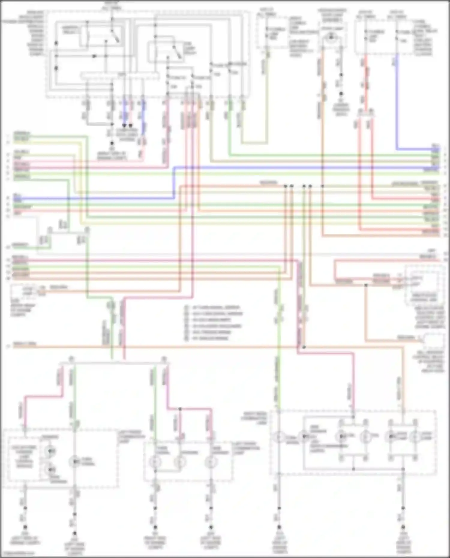 Wiring diagram tail lamp relay for Nissan Titan II facelift (2019-2024) (1 of 3)