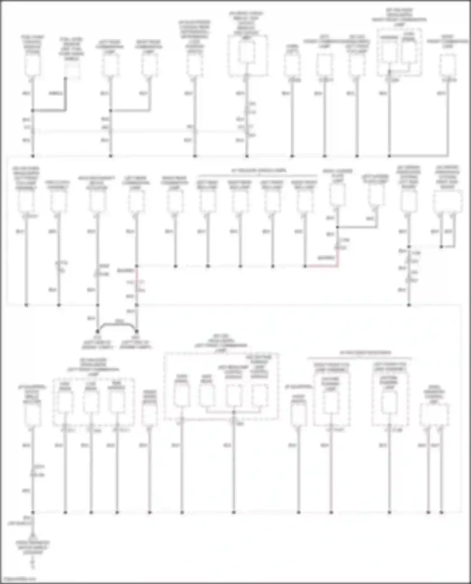 Wiring diagram transfer control unit for Nissan Titan II facelift (2019-2024) (3 of 5)