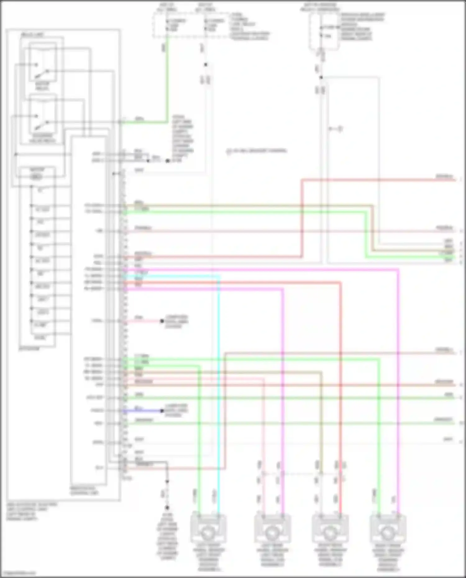 Wiring diagram w/ hill descent control for Nissan Titan II facelift (2019-2024) (1 of 3)