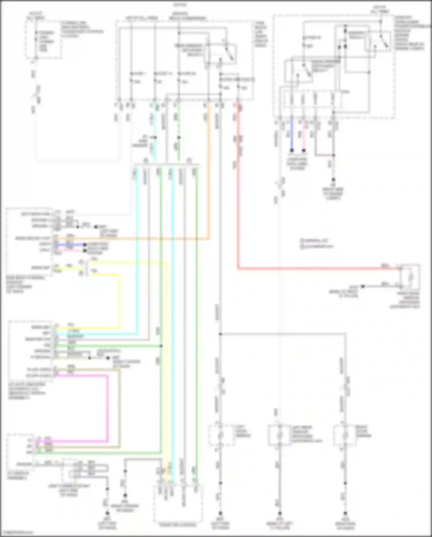 Wiring diagram w/ rain sensor for Nissan Titan II facelift (2019-2024) (1 of 1)