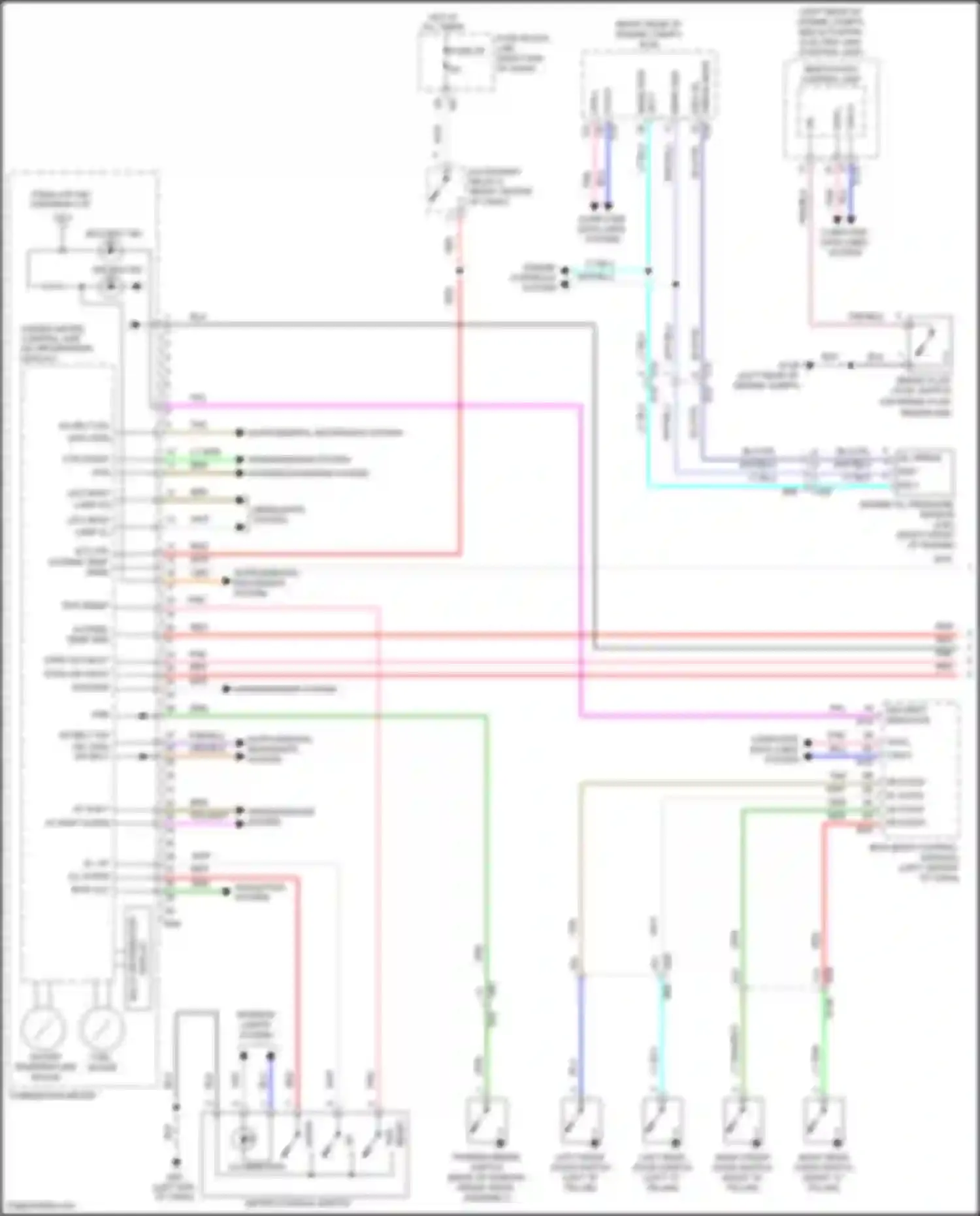 Titan Nissan II (2015-2019): Instrument cluster circuit, early production (1 of 2)