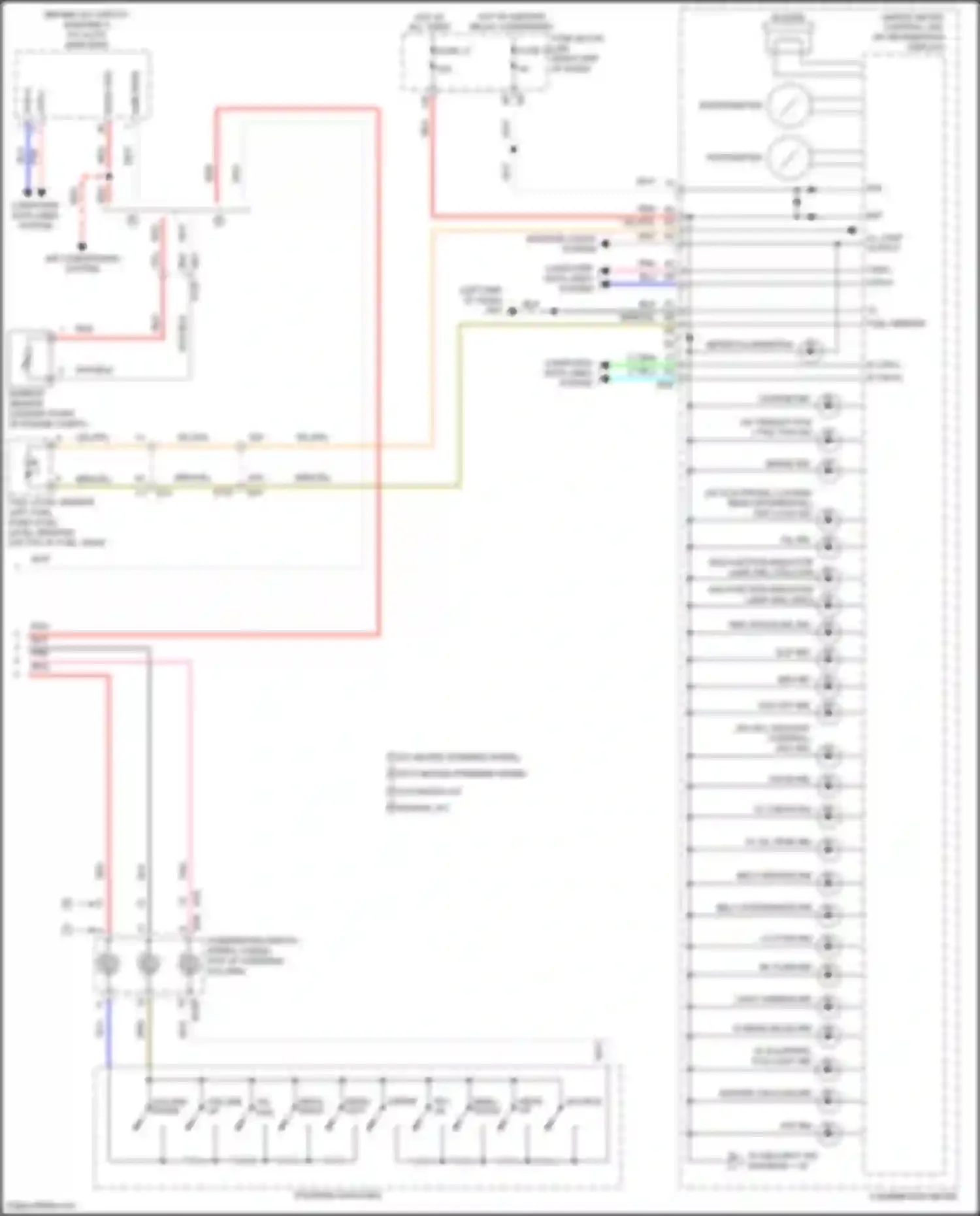 Titan Nissan II (2015-2019): Instrument cluster circuit, early production (2 of 2)