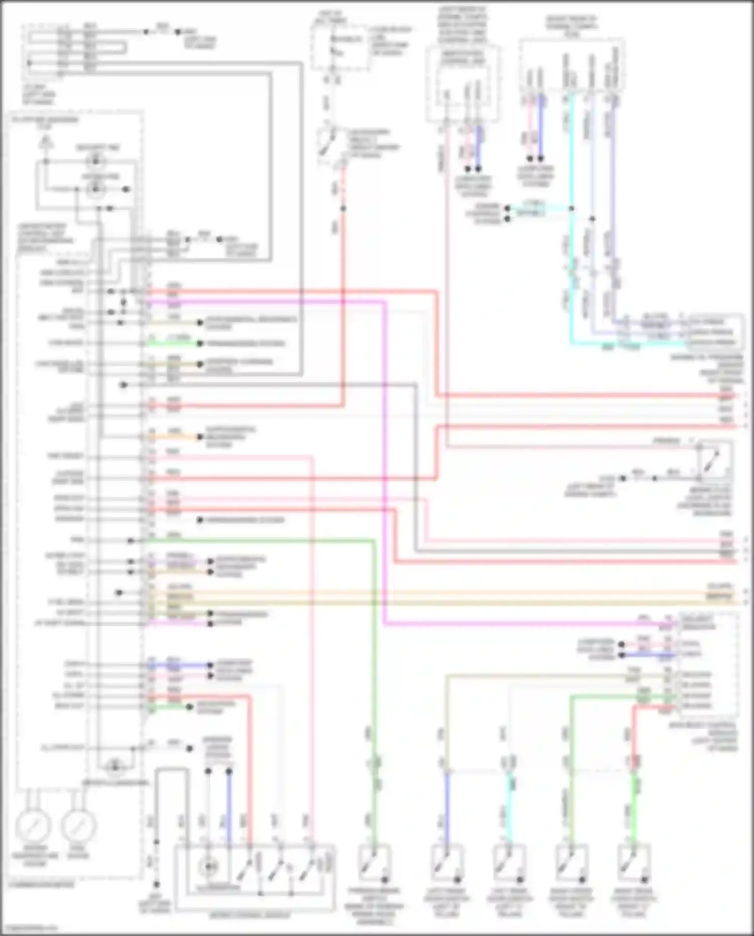 Titan Nissan II (2015-2019): Instrument cluster circuit, late production (1 of 2)