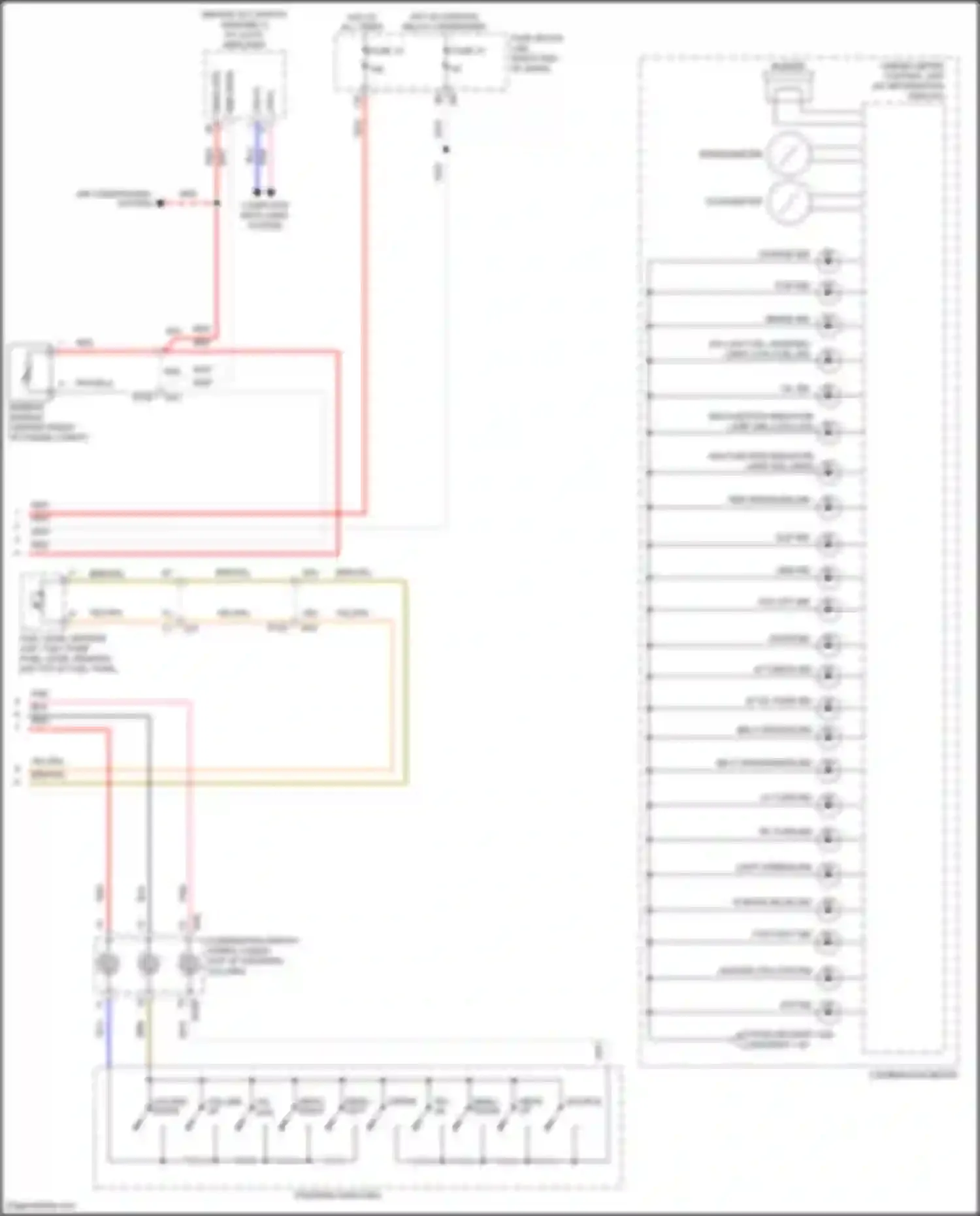 Titan Nissan II (2015-2019): Instrument cluster circuit, late production (2 of 2)