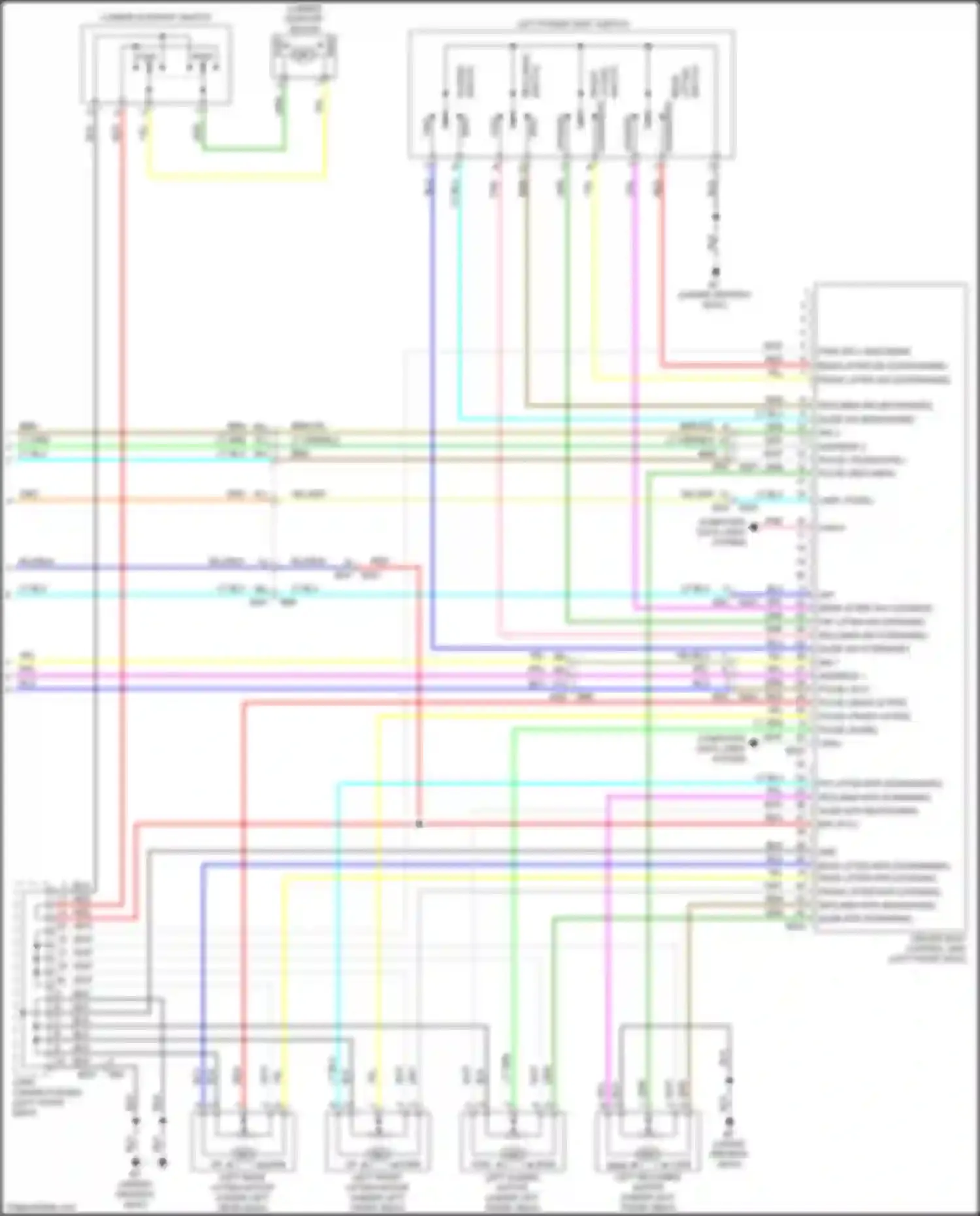 Titan Nissan II (2015-2019): Memory systems circuit (3 of 3)